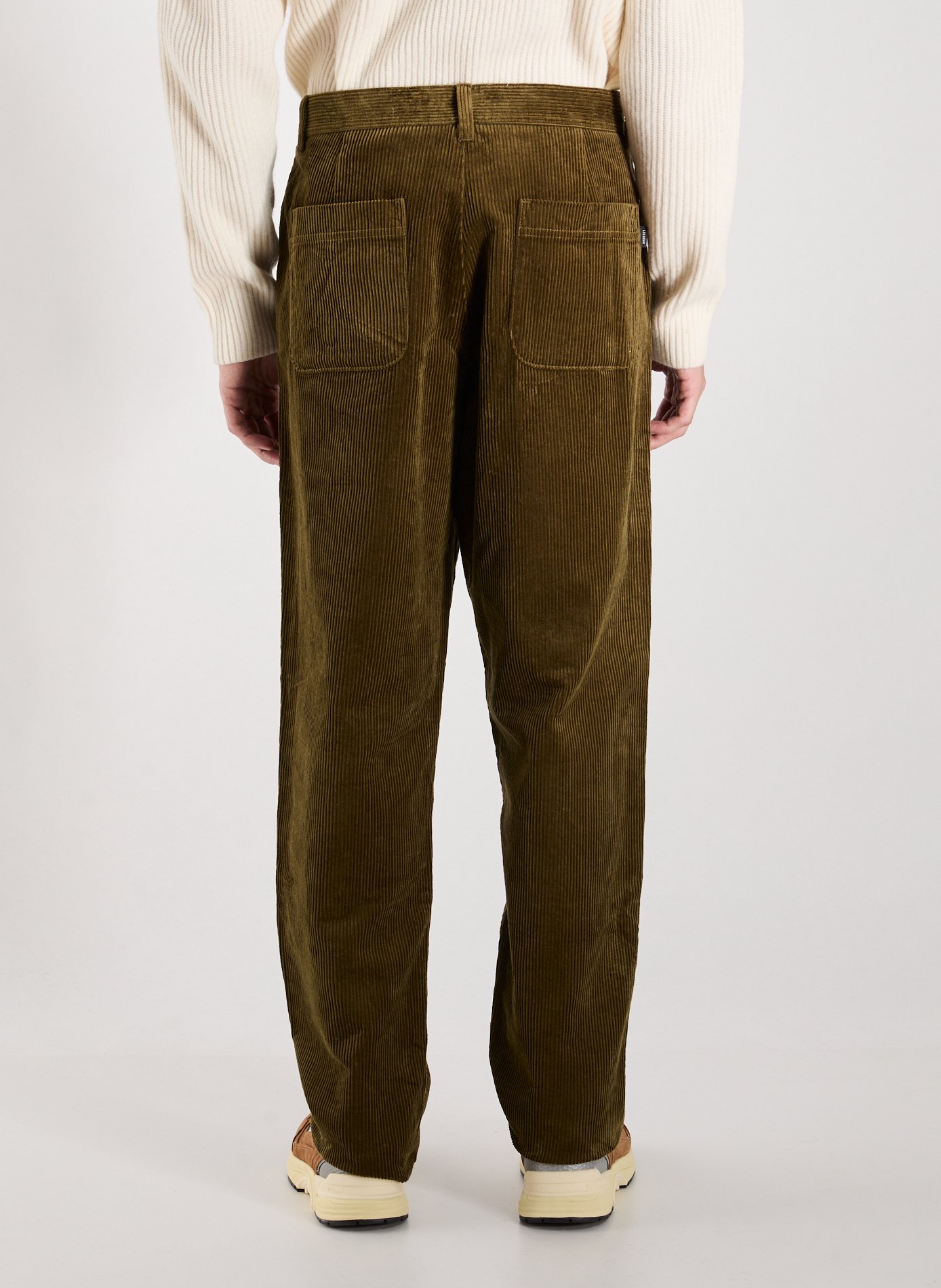 Pantalon droit en coton LES DEUX Vert