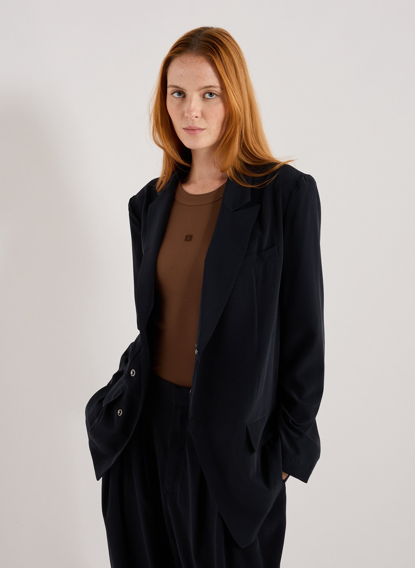 TIBI Asymmetrical blazer Blue