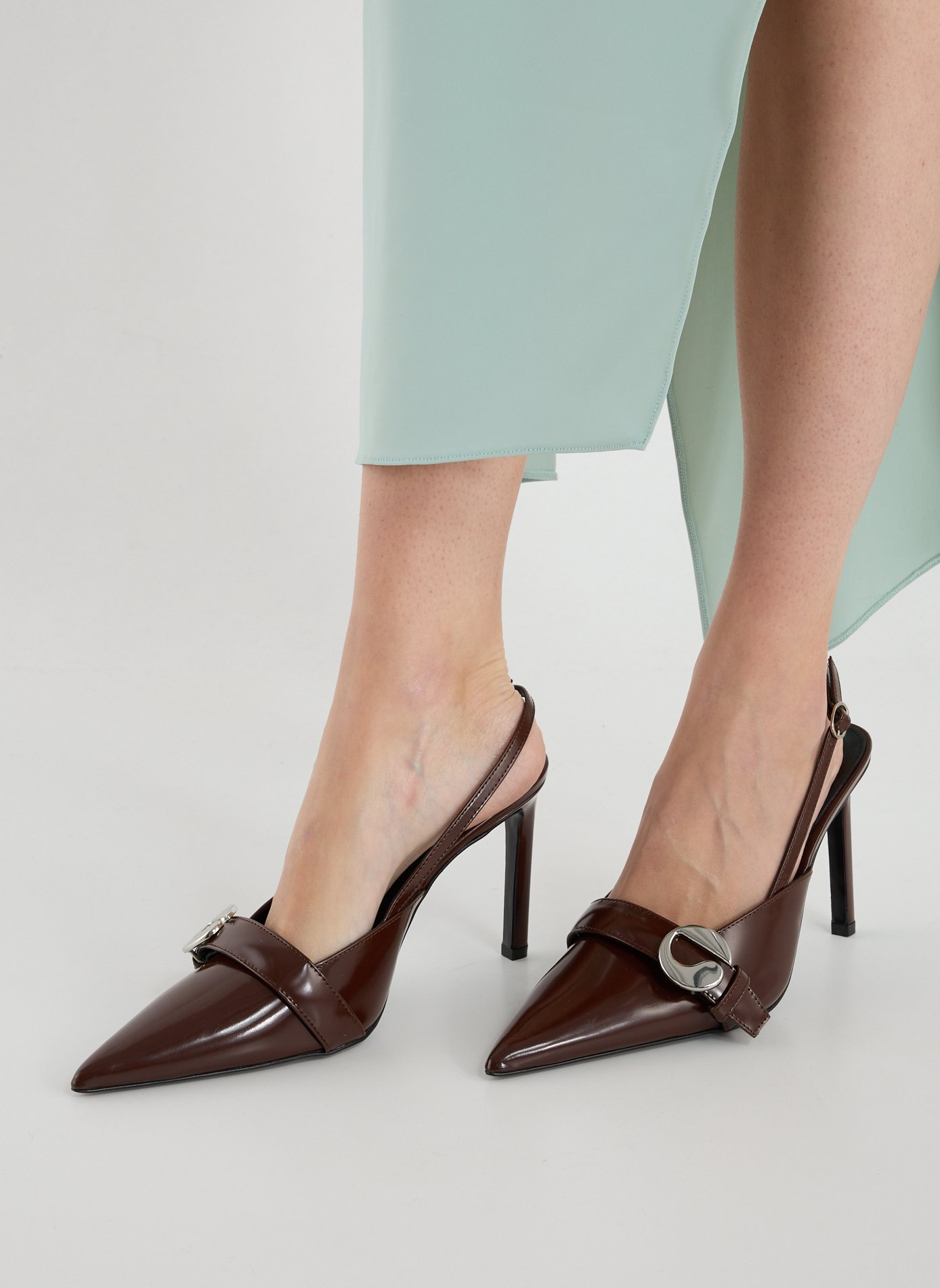 Cowhide leather pumps COPERNI Brown