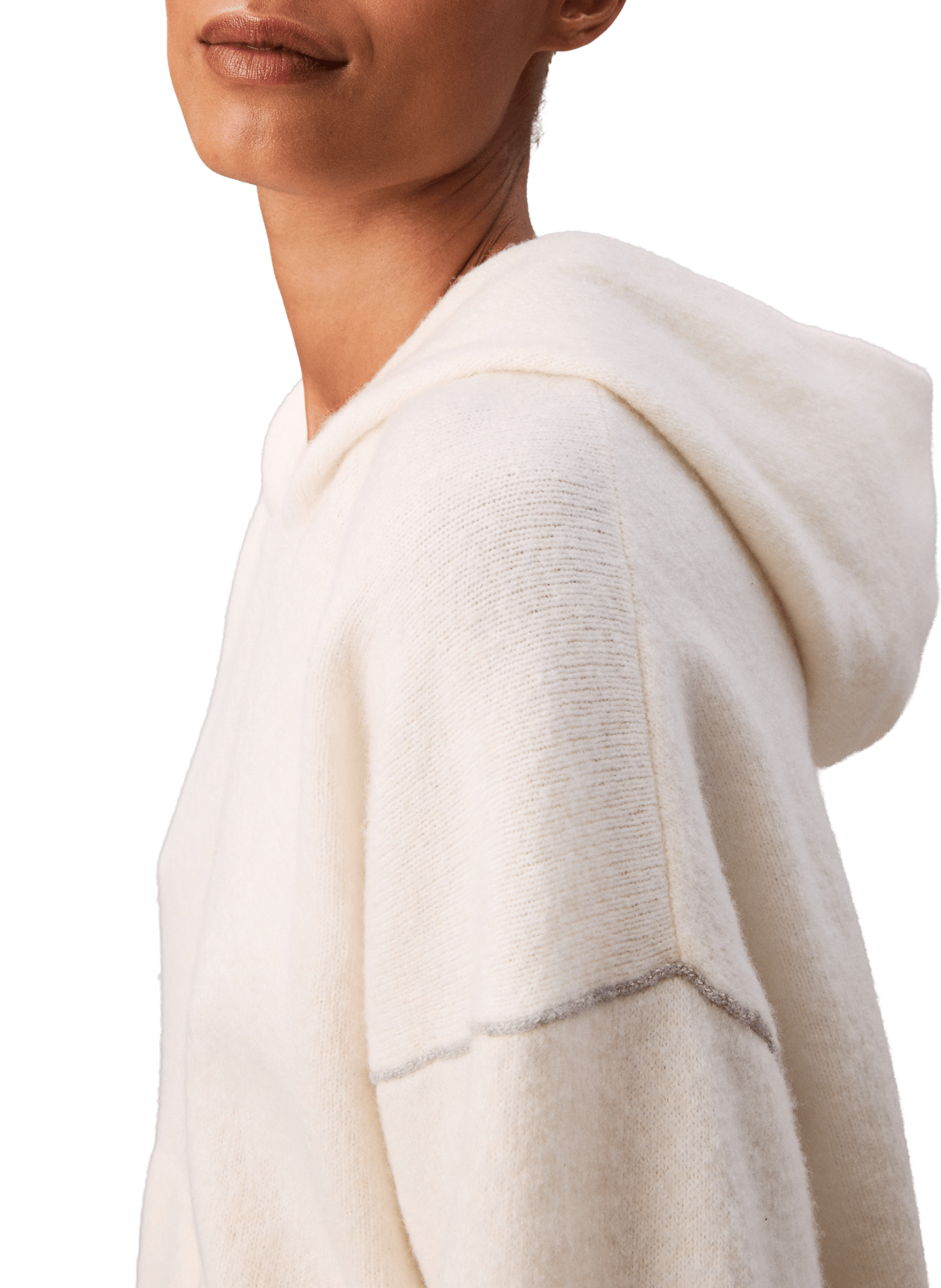 Straight Hooded Sweater CALVIN KLEIN Beige