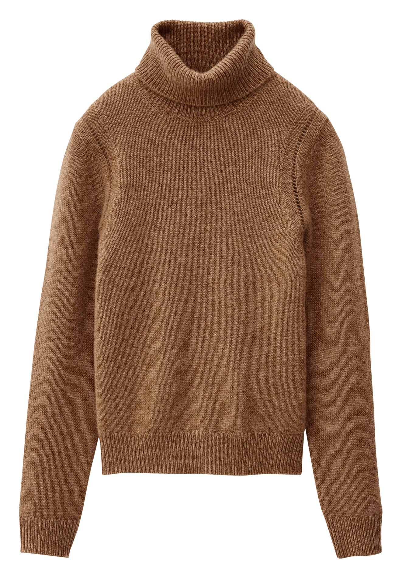 Pull droit col roulé en cachemire chalie BA&SH Marron