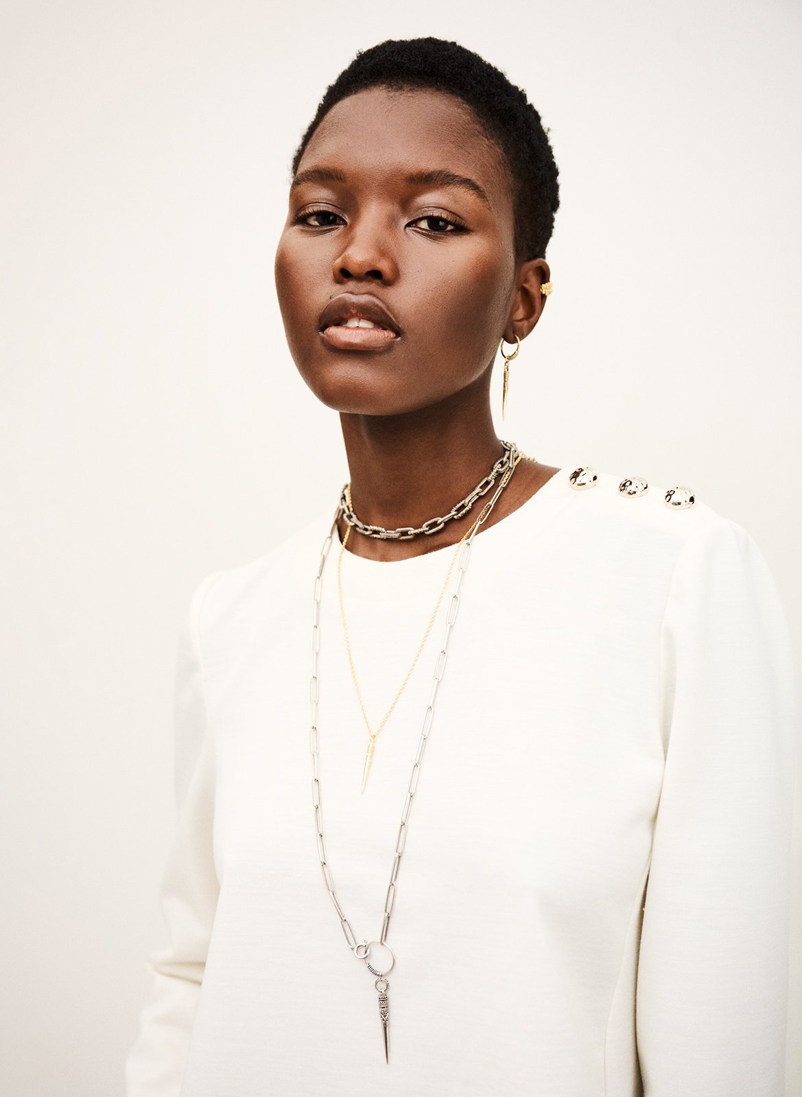 Top col rond marvy BA&SH Beige