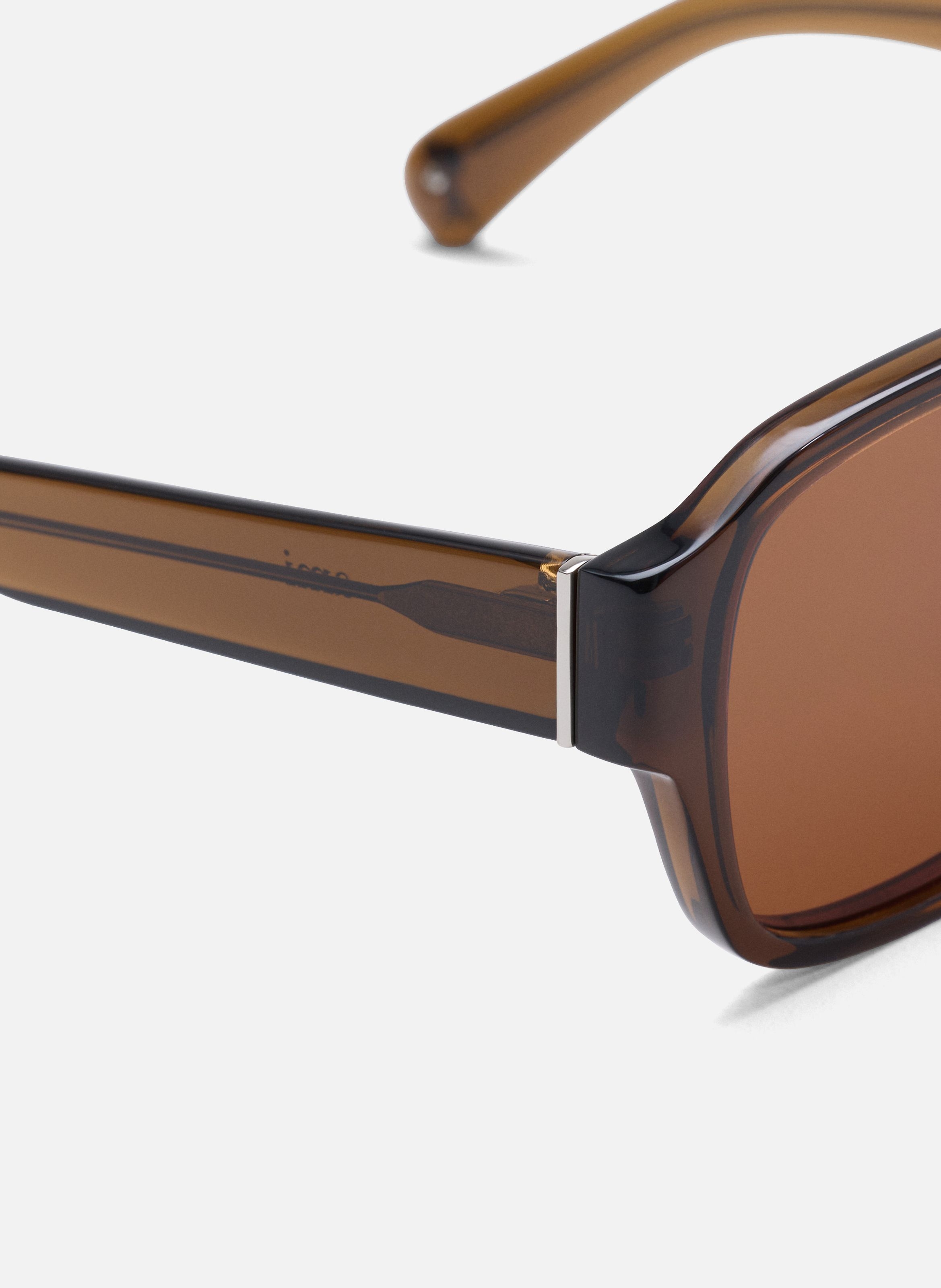 Lunettes de soleil 75006 en acétate unisexes AMI PARIS Marron