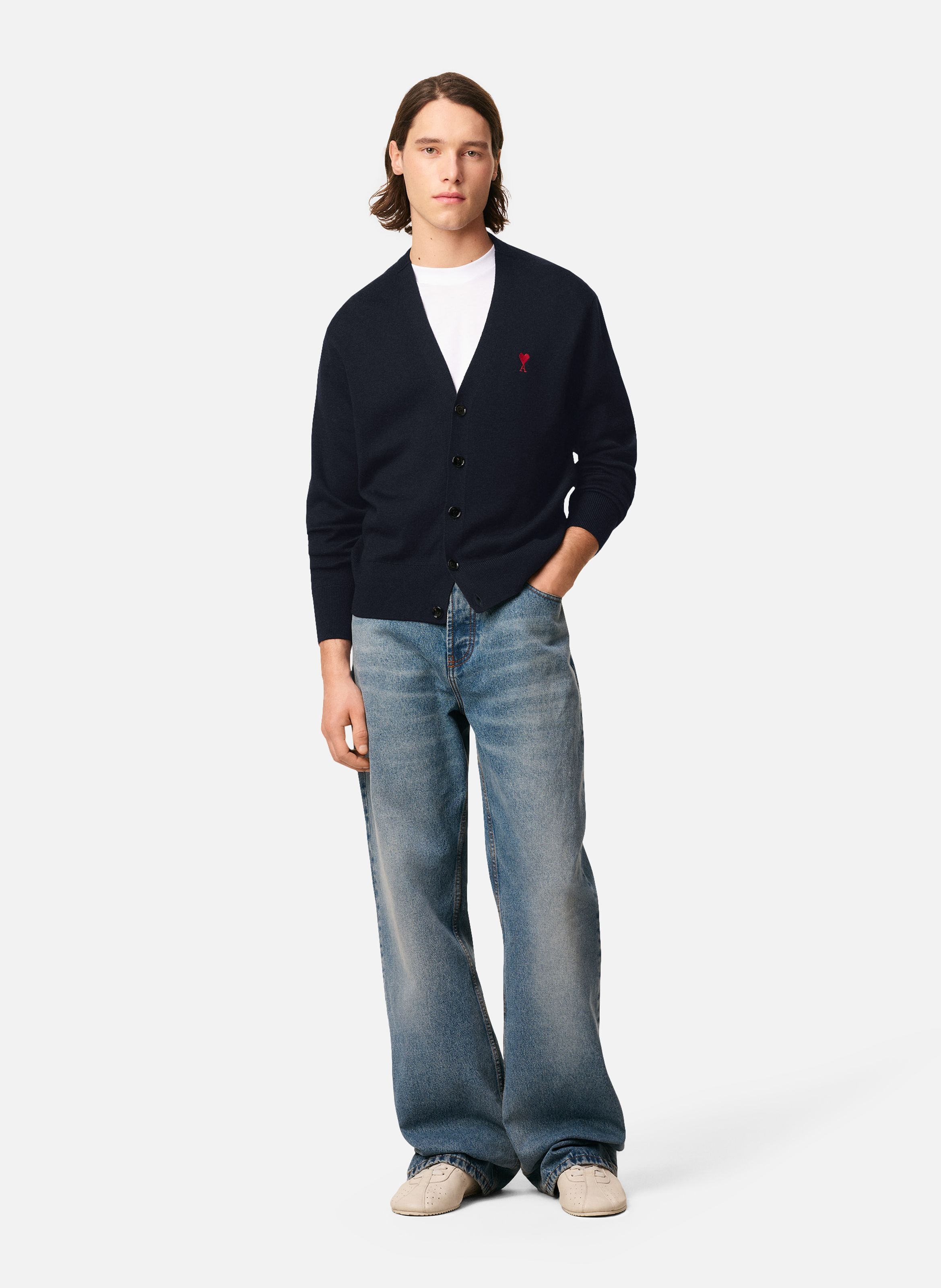 Cardigan Ami De Coeur En Laine AMI PARIS Bleu