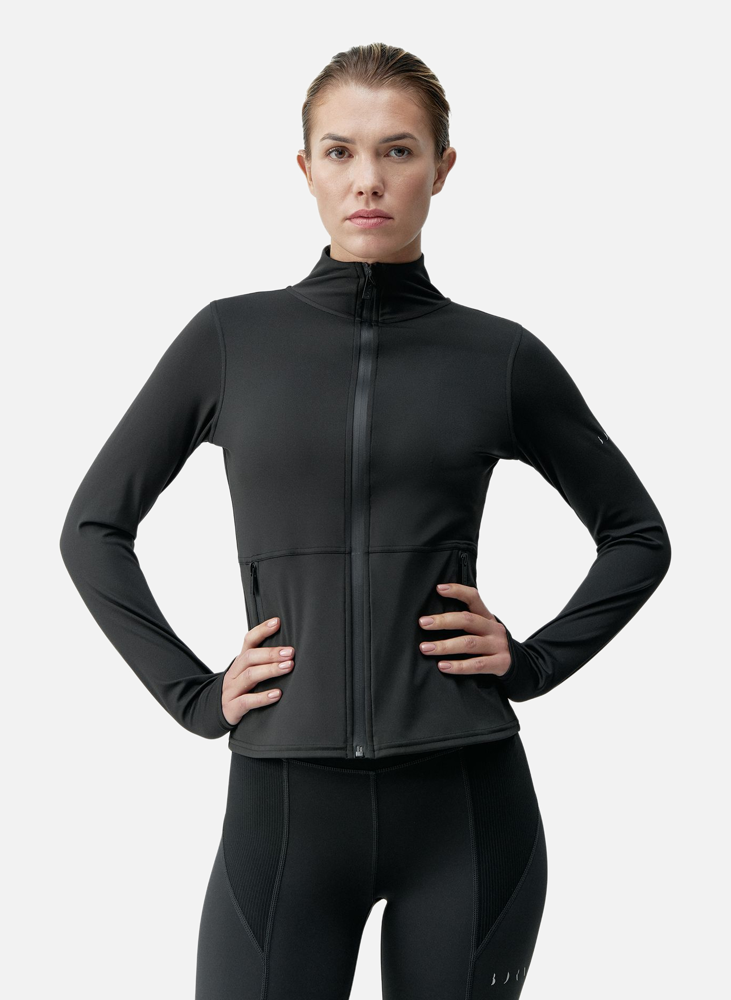 Veste de sport zippée performance athleisure ivet BORN LIVING YOGA Noir