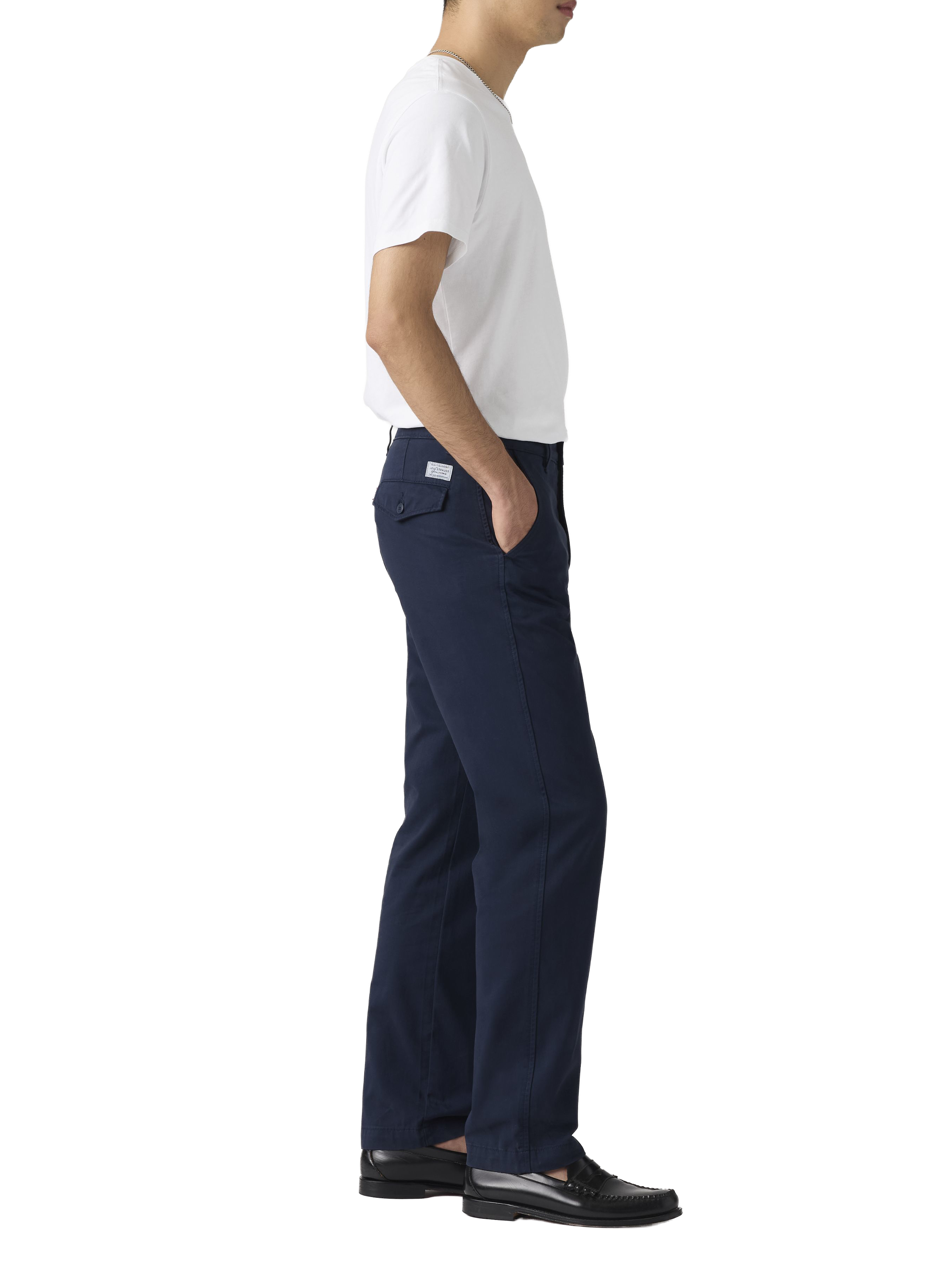 Cotton and linen chino trousers LEVI'S Blue