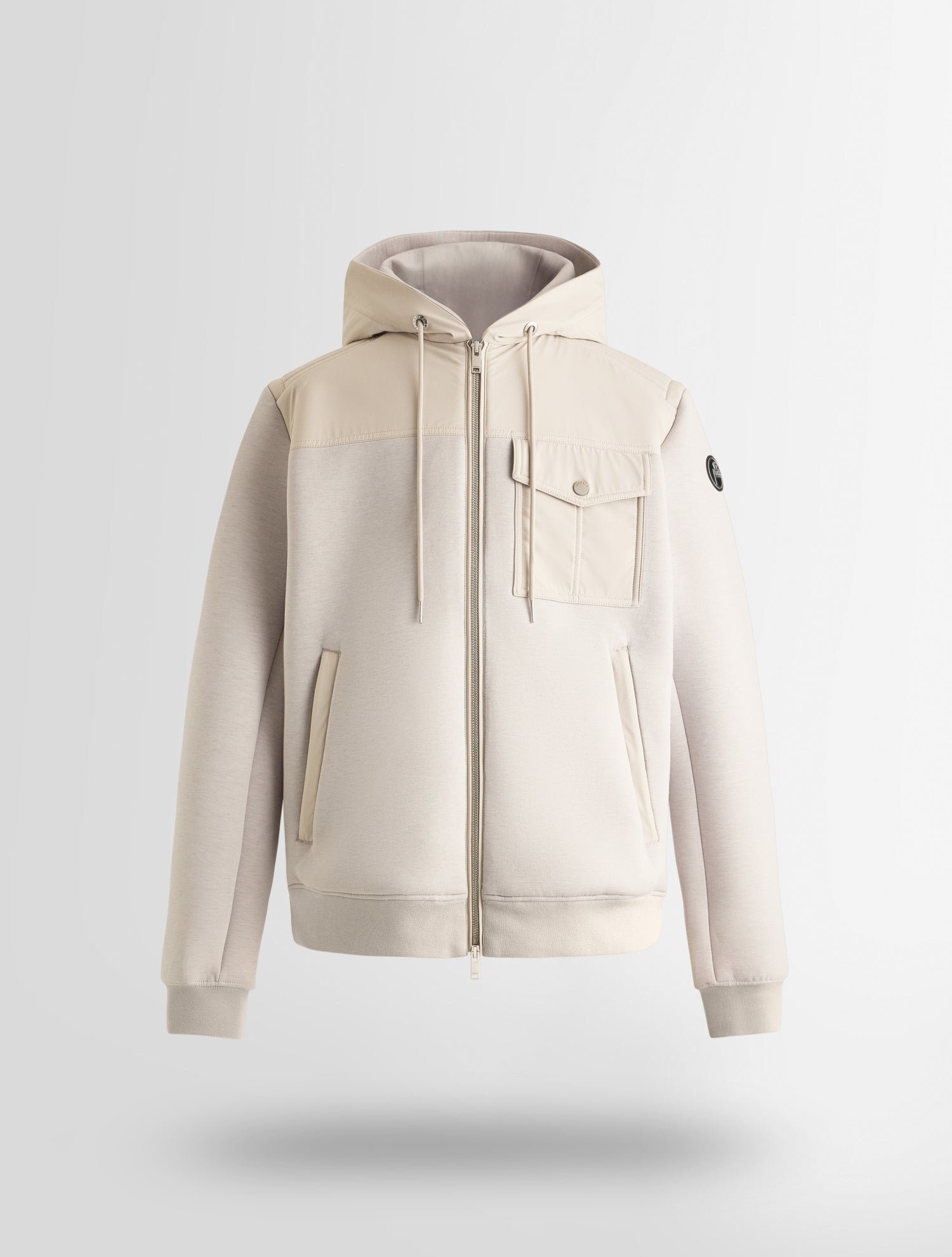 Blouson cimarag col capuche coupe regular FUSALP Blanc