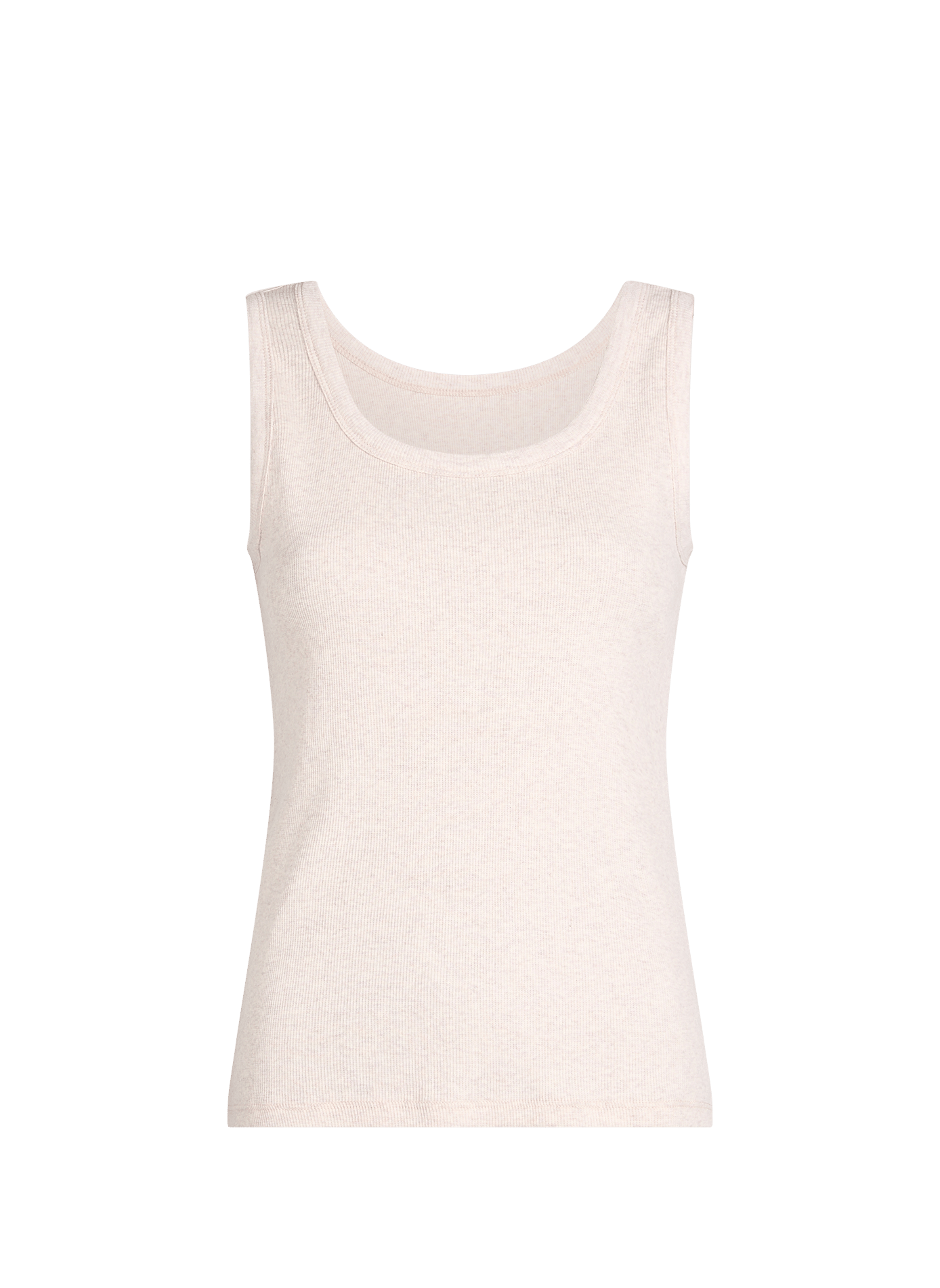 Débardeur Objmoli côtelé en coton mélangé OBJECT Beige