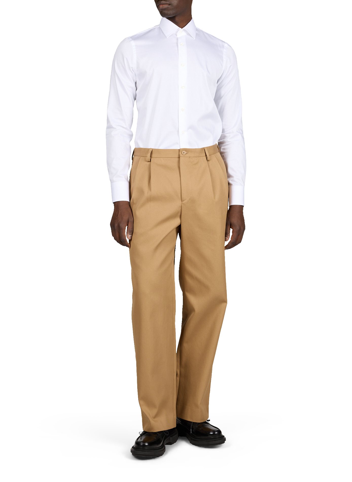 Chemise droite col classique en coton VAN LAACK Blanc