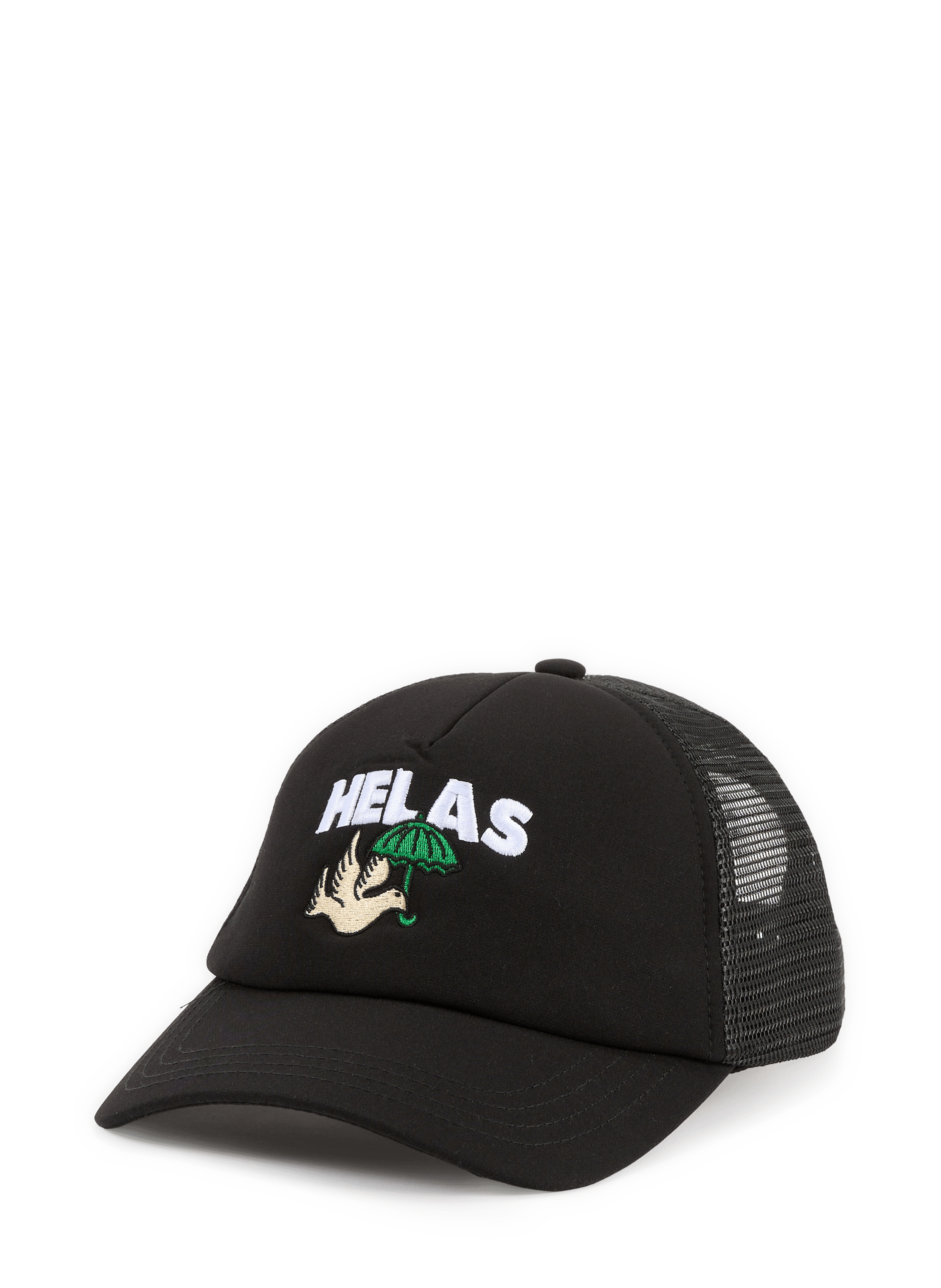 Casquette à logo brodé en coton HELAS CAPS Noir