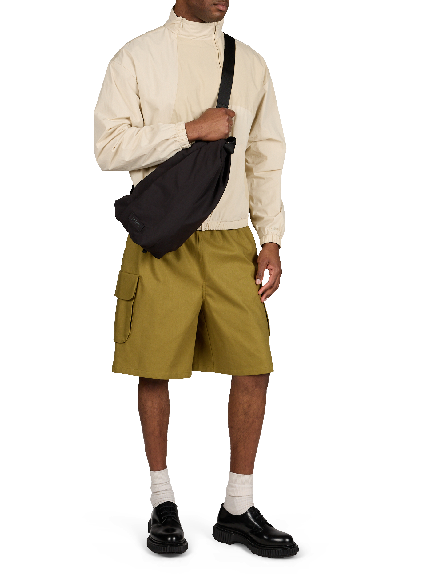 Veste asymétrique à col montant ARTE ANTWERP Beige