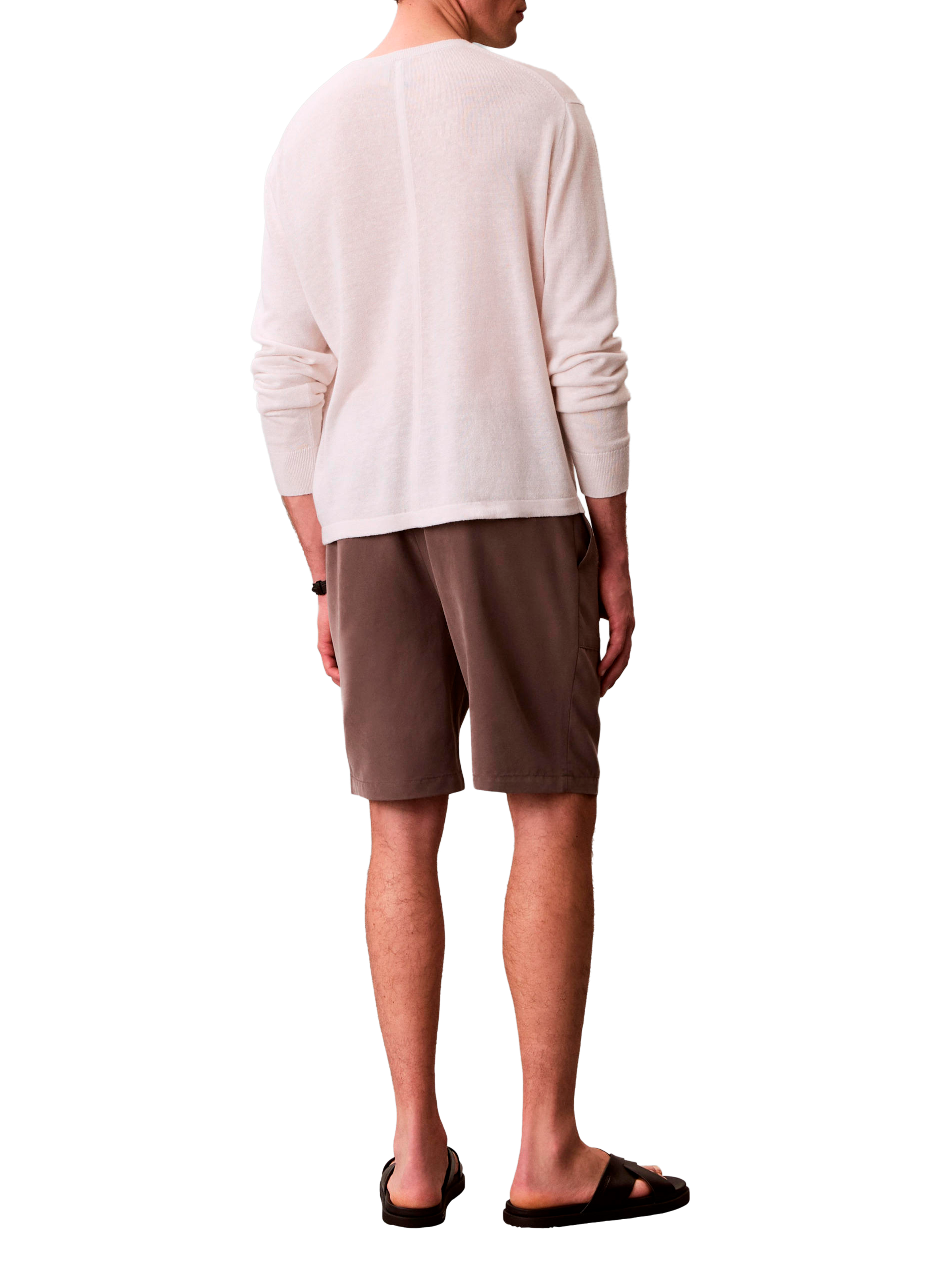 Bermuda droit taille haute CALVIN KLEIN Marron