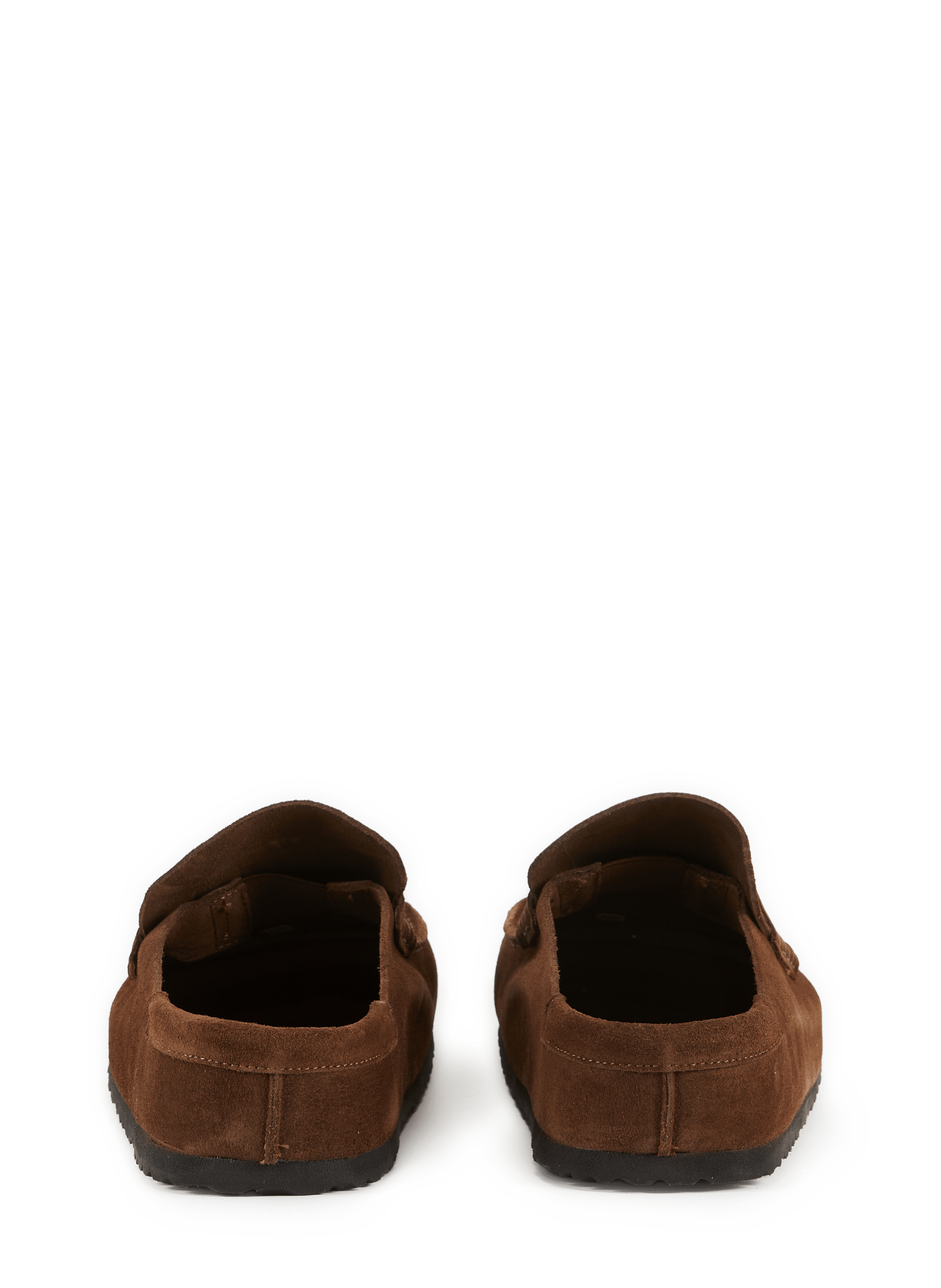 Mules Naples en cuir suédé BIRKENSTOCK Marron