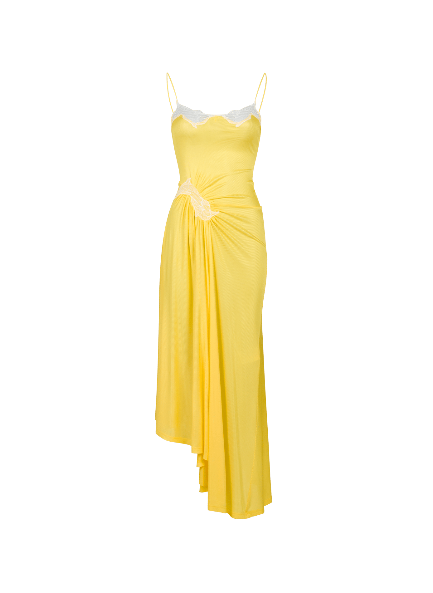 Robe caraco côtelée Delphin CHRISTOPHER ESBER Jaune