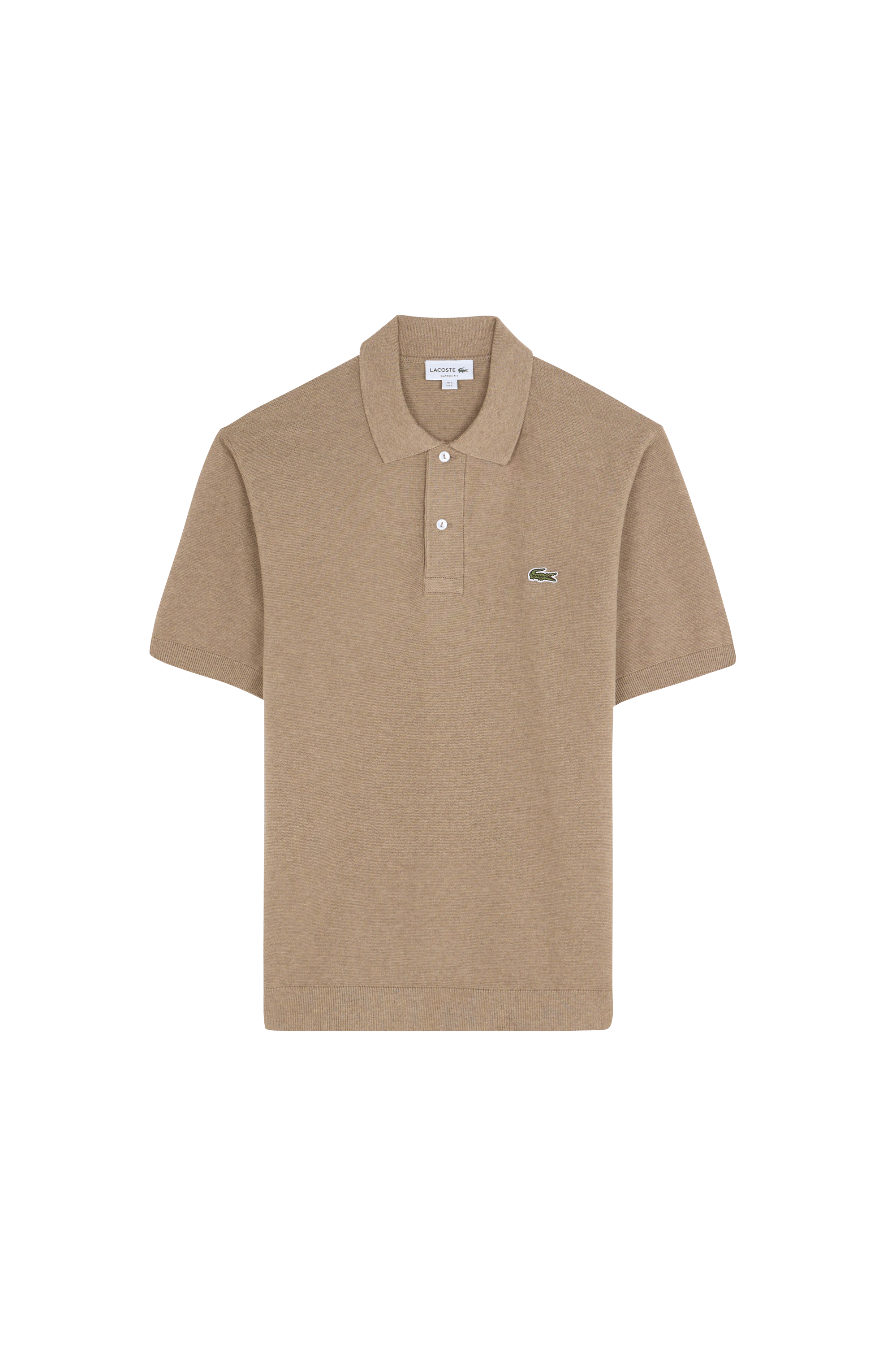 Polo tricot LACOSTE Beige