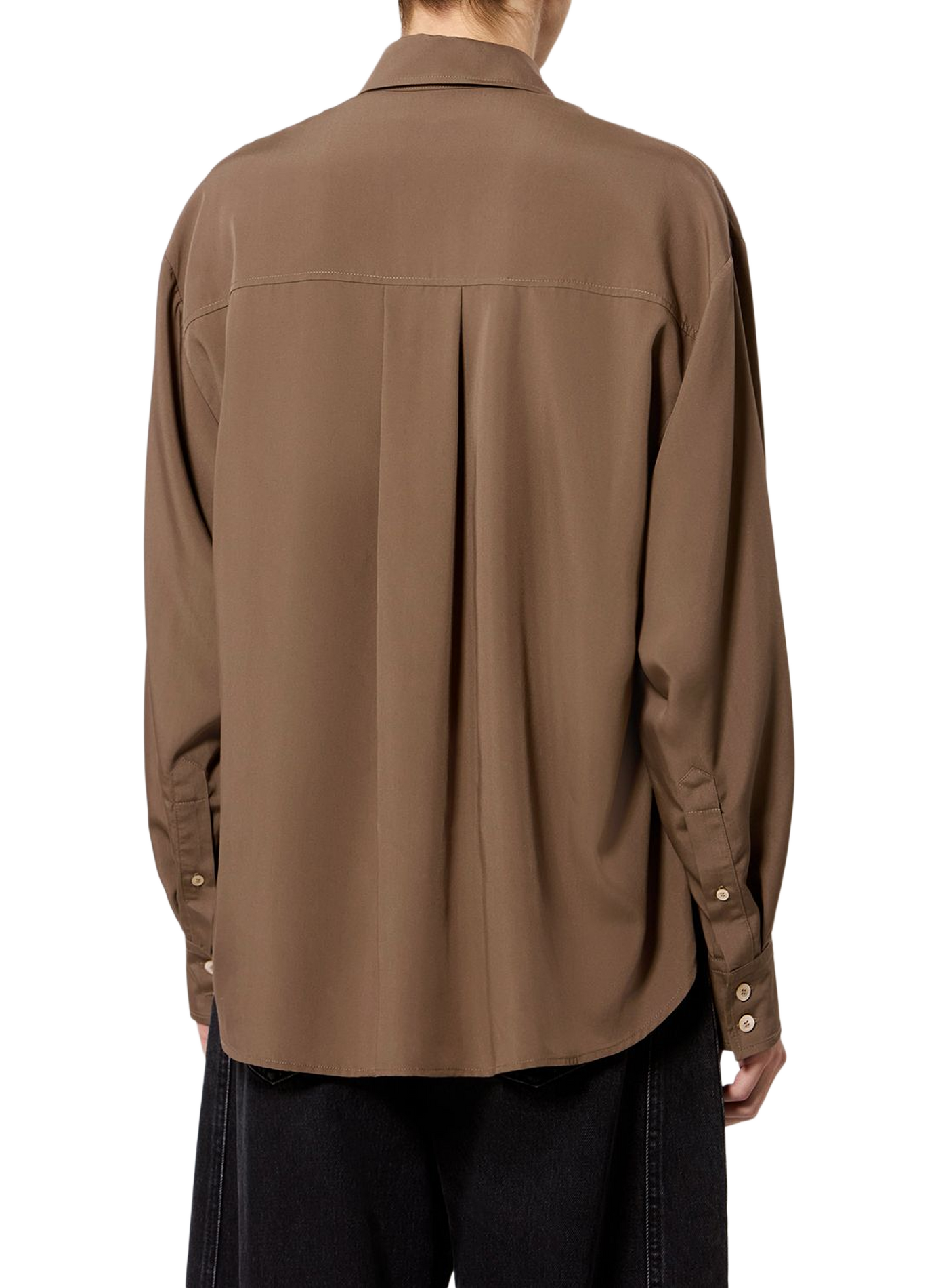 Fließende Bluse von Fabriza mit langen Ärmeln ISABEL MARANT Khaki