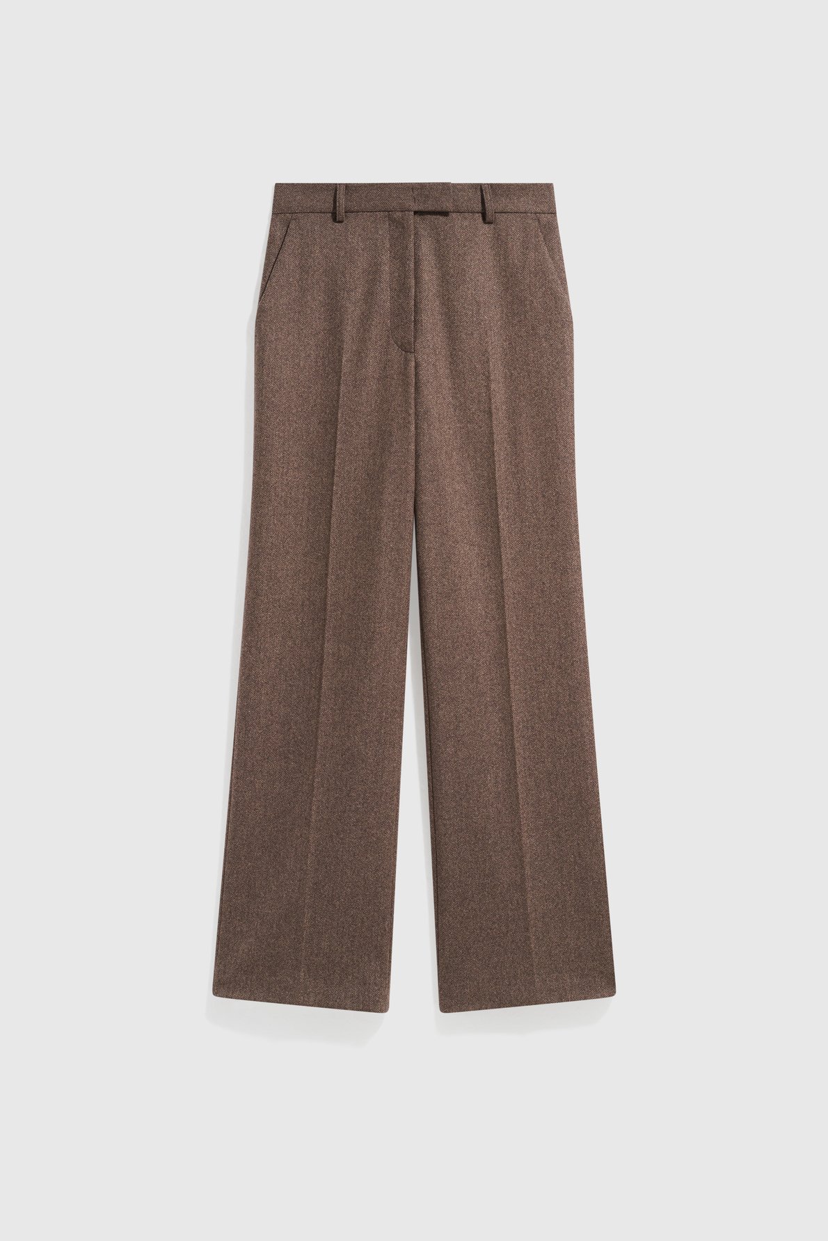 Pantalon large de tailleur à chevrons - mia GERARD DAREL Marron
