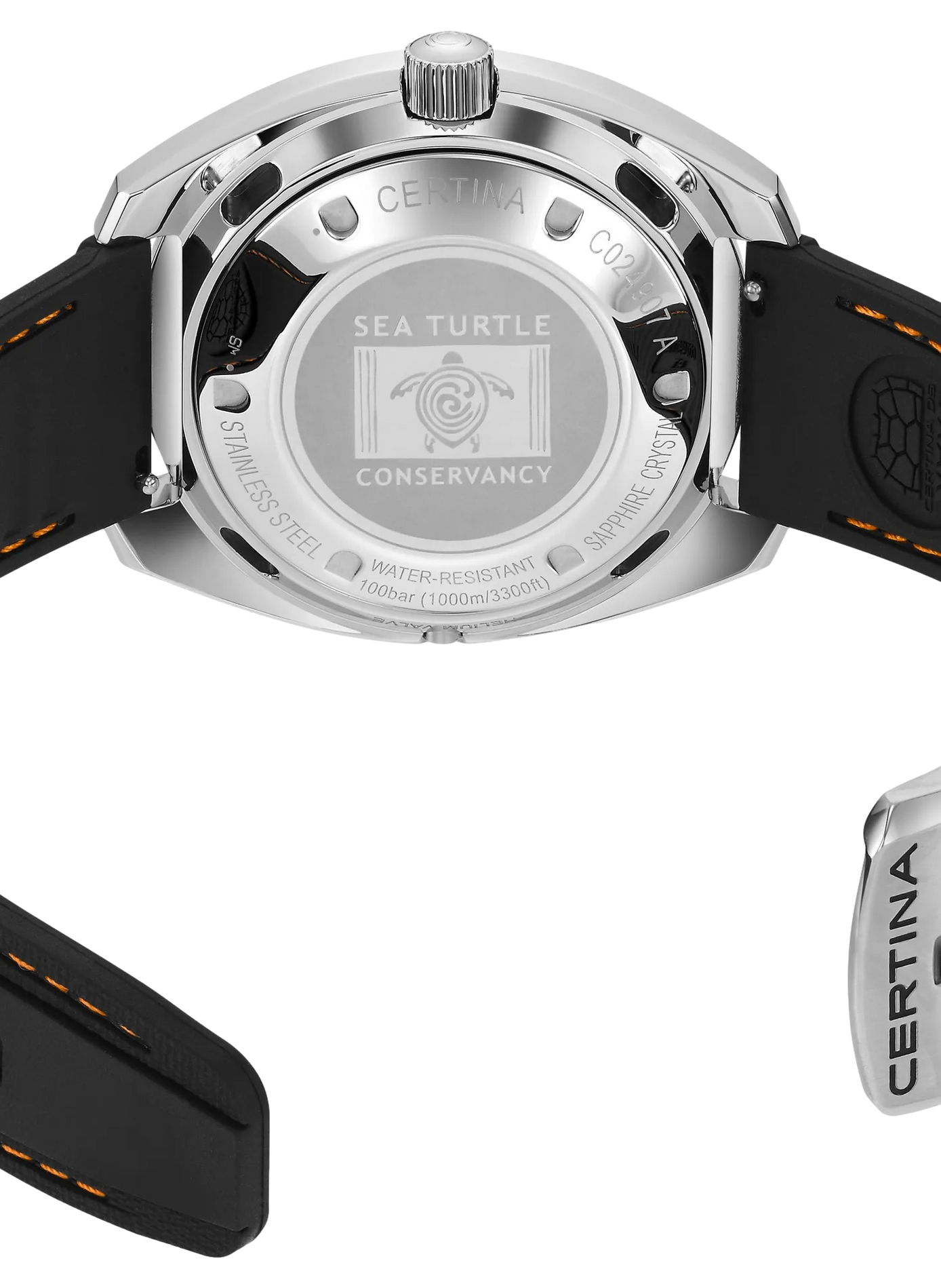 Montre automatique DS SUPER PH1000M en caoutchouc CERTINA Bleu