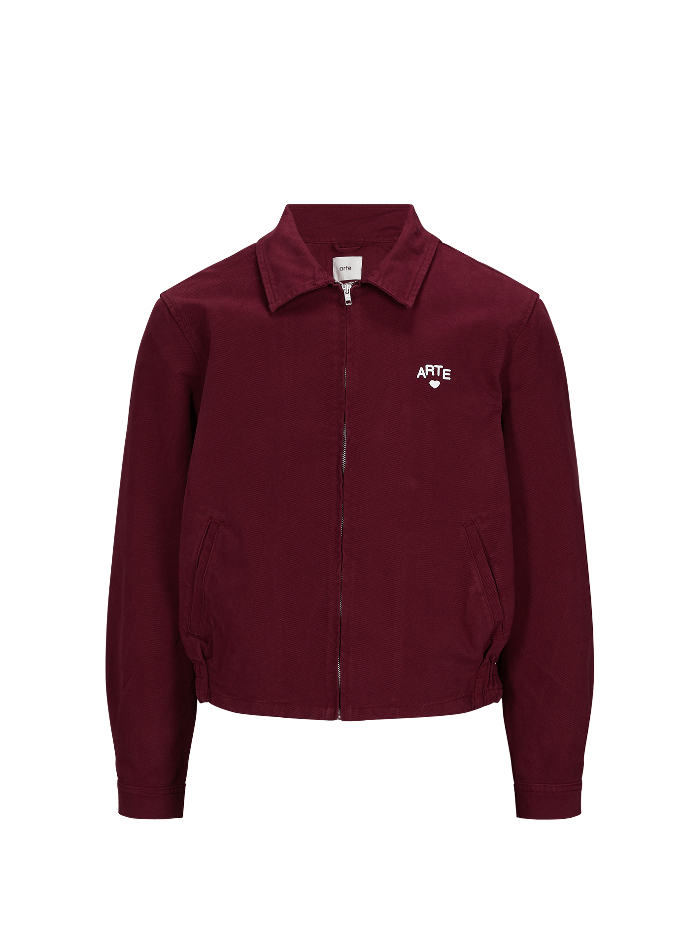 Blouson droite à logo en coton  ARTE ANTWERP Rouge