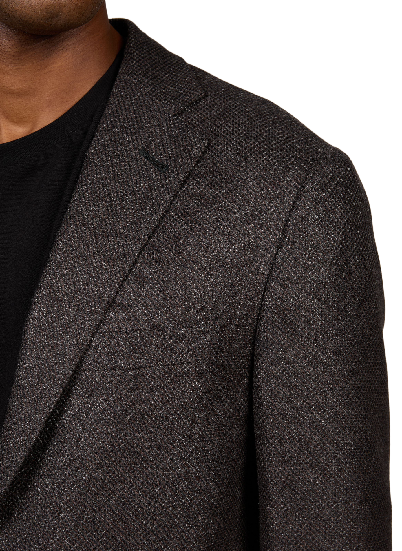 Rechte blazer van gemengde wol CORNELIANI Bruin