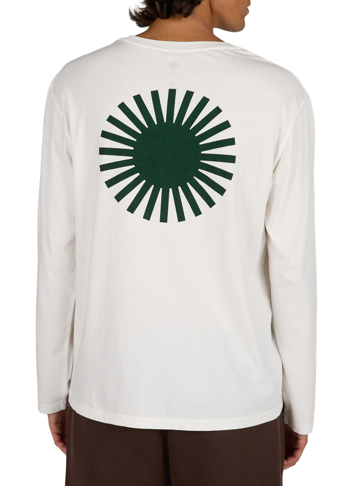 T-shirt met ronde hals en bedrukking THINKING MU Wit