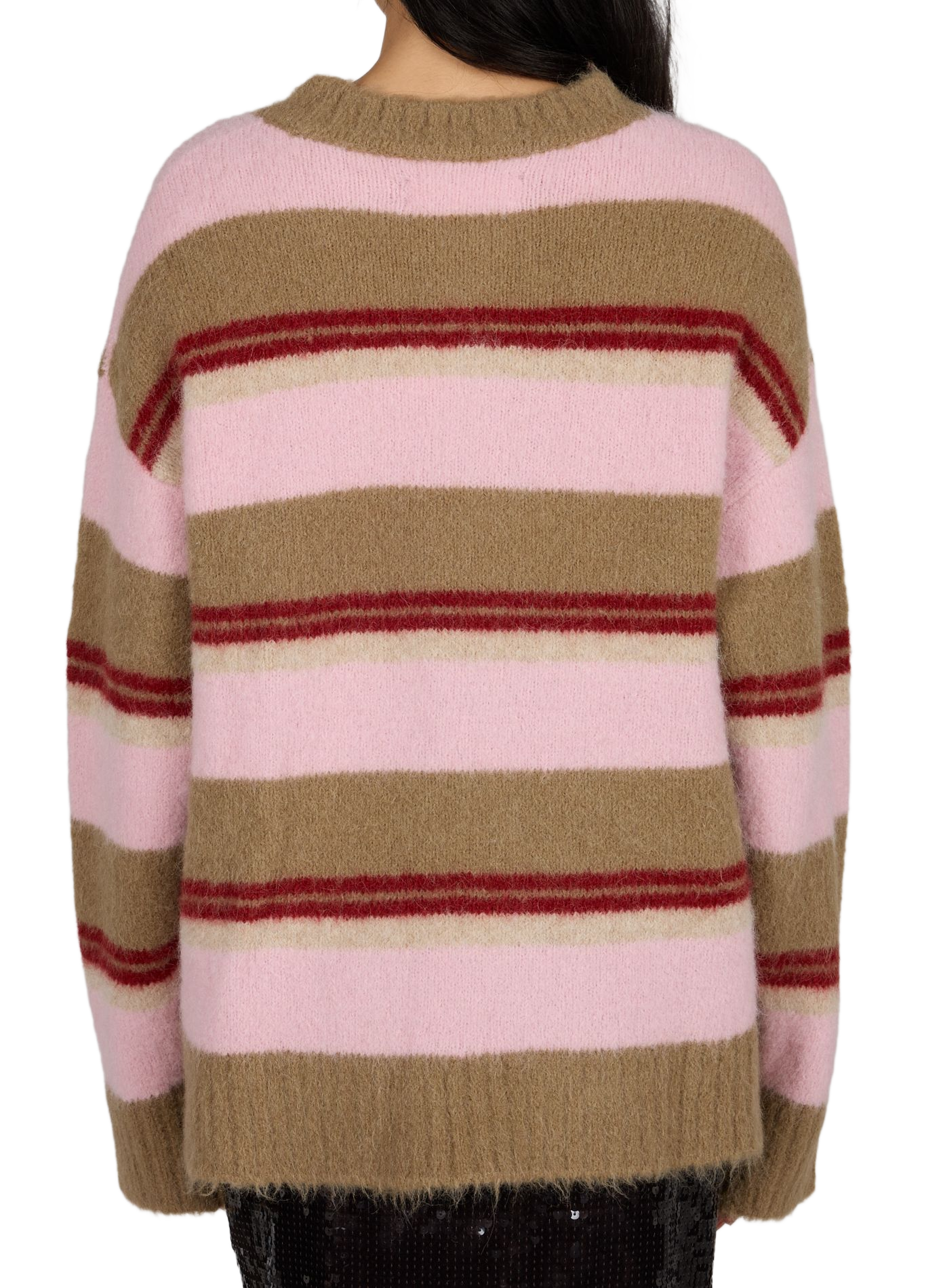 Straight long-sleeved sweater in blended alpaca wool SAMSOE SAMSOE Multicolour