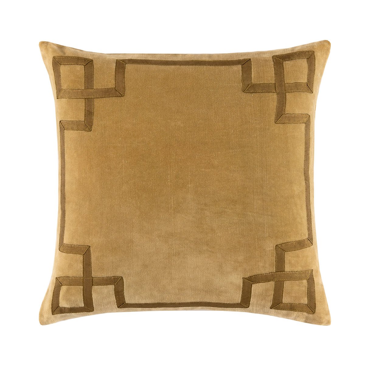 Housse de coussin en velours, calypso DESFORGES Marron