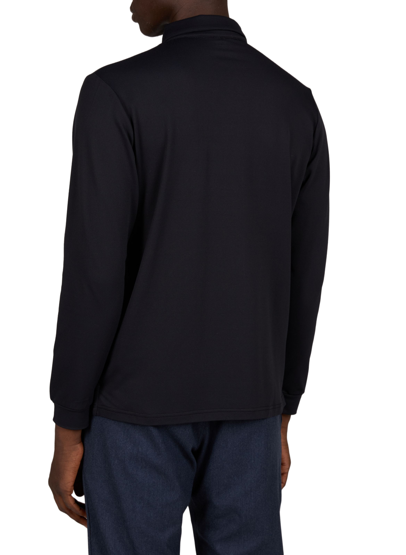 Long-sleeved polo shirt 1789 CALA Black