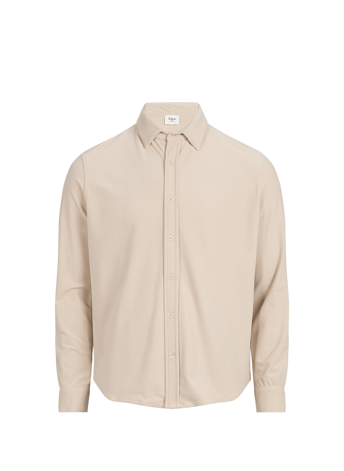 Camicia diritta in velluto a coste 1789 CALA Beige