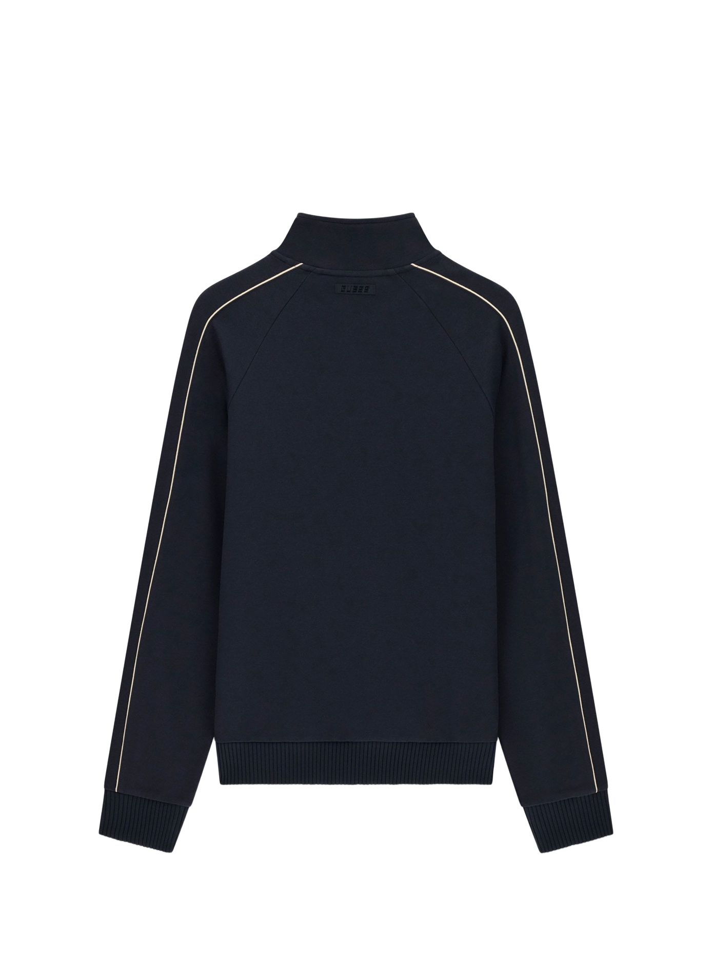 Gefütterter Reißverschluss-Sweater aus Baumwollmischung GUESS Blau