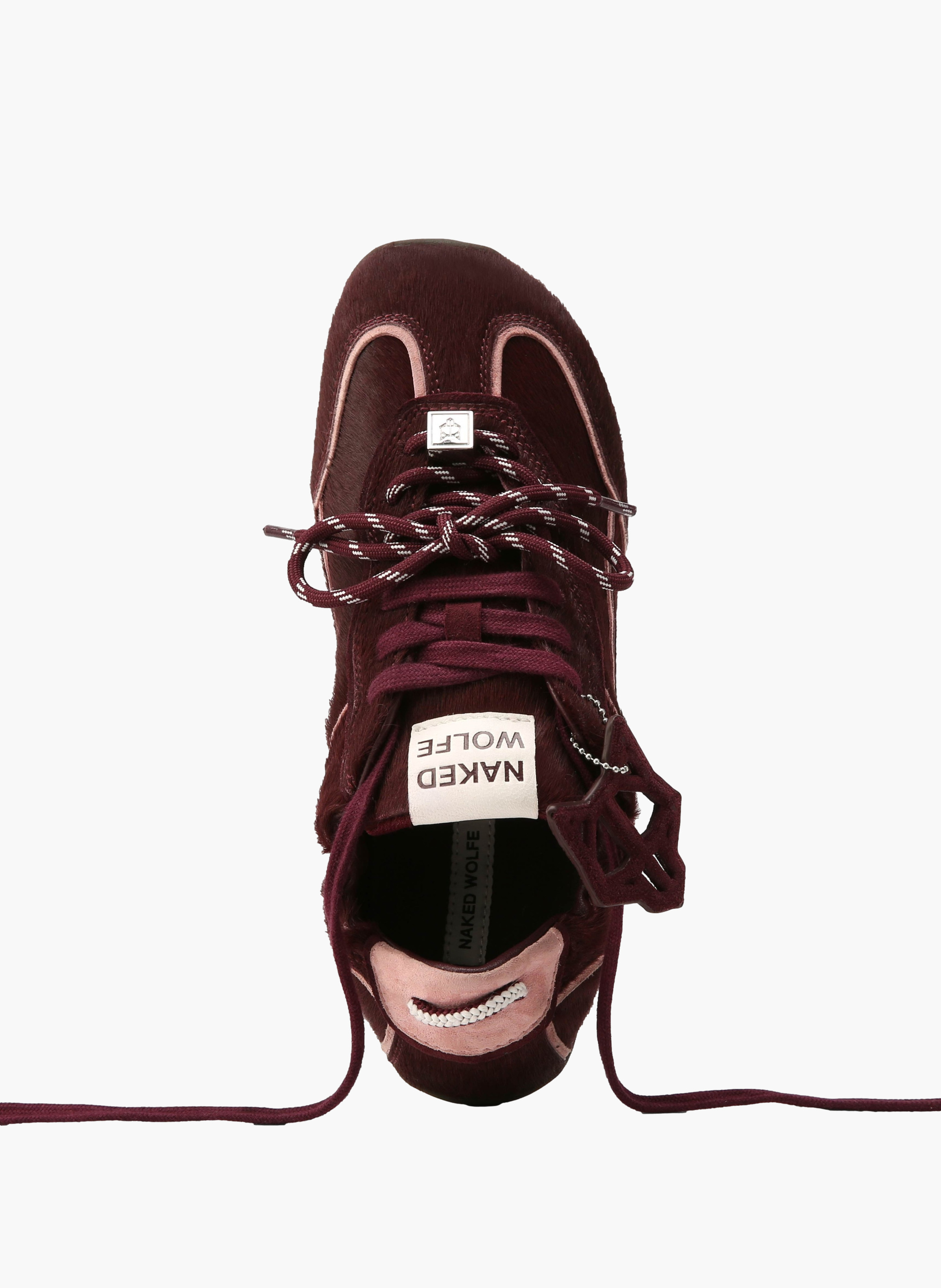 Soul-sneakers van ponyleer NAKED WOLFE Rood