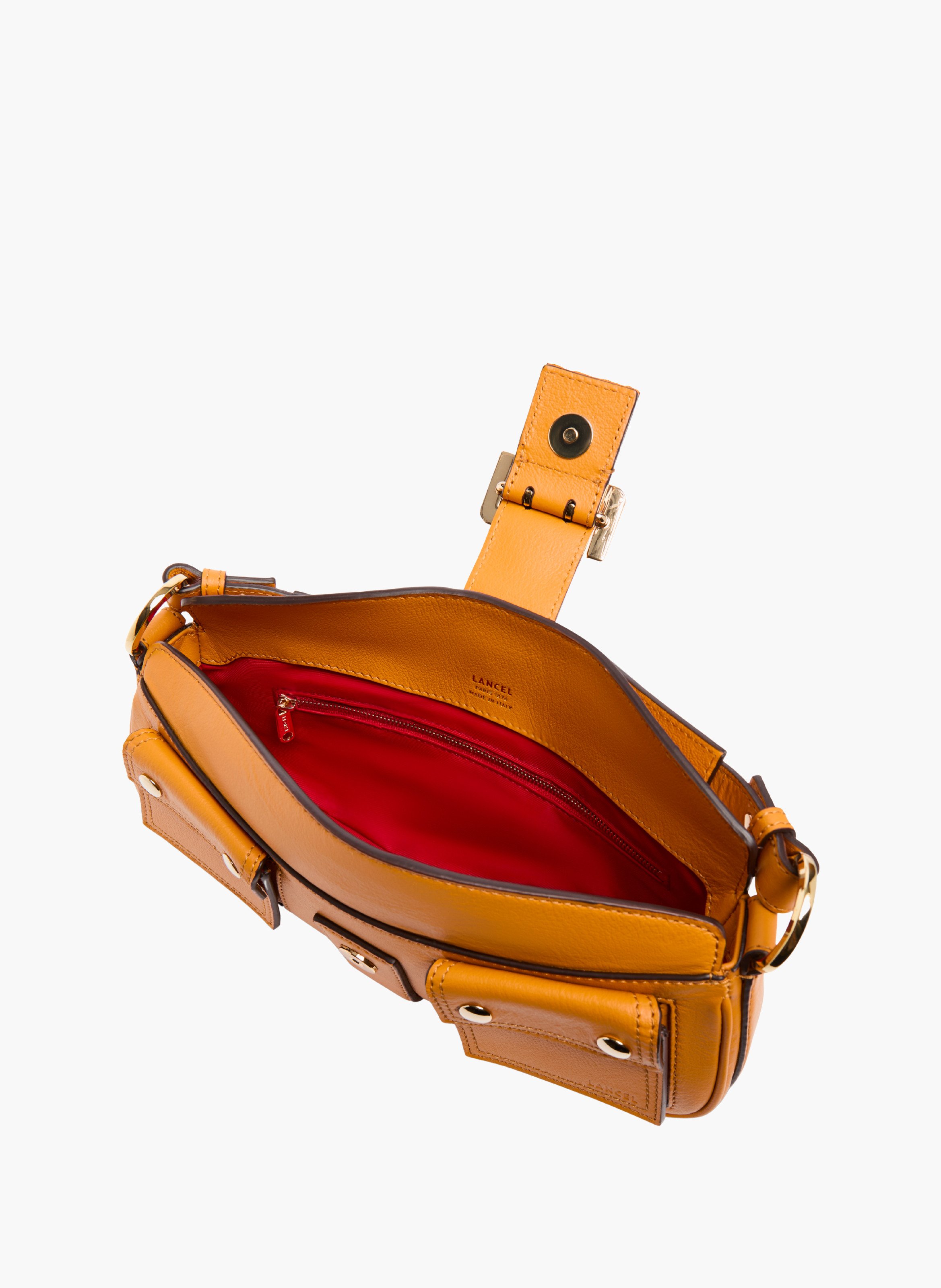 Sac fourreau multipocket de lancel, cuir grainé curcuma LANCEL Orange
