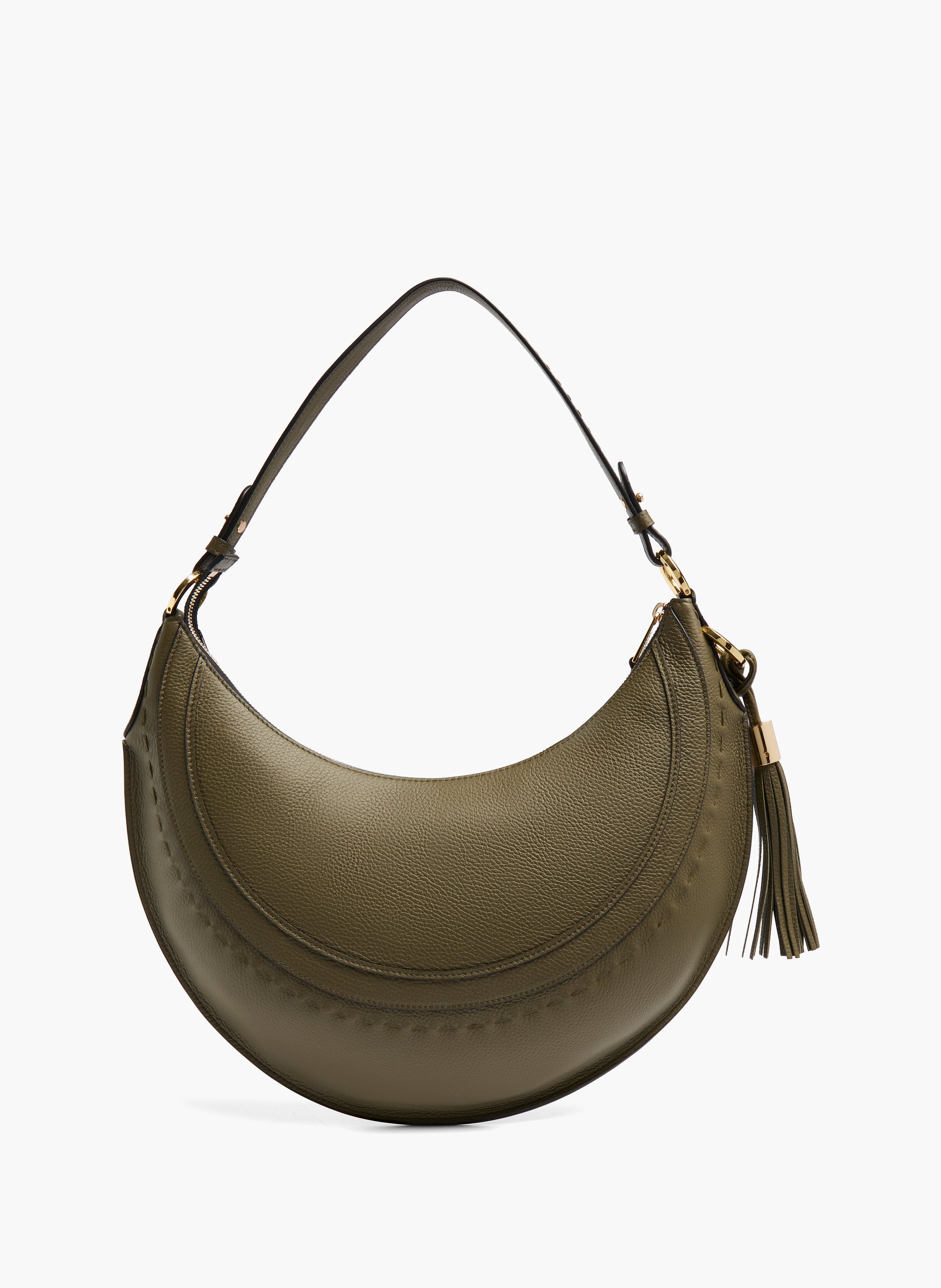 Sac hobo hoboheme de lancel en cuir de vachette graine LANCEL Vert