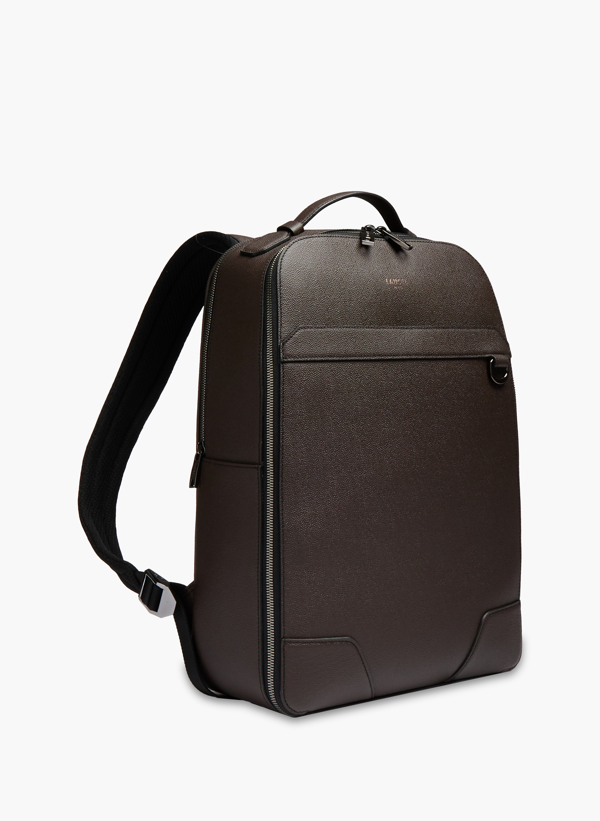 Sac à dos convertible 2 zip charlie de lancel en cuir LANCEL Gris