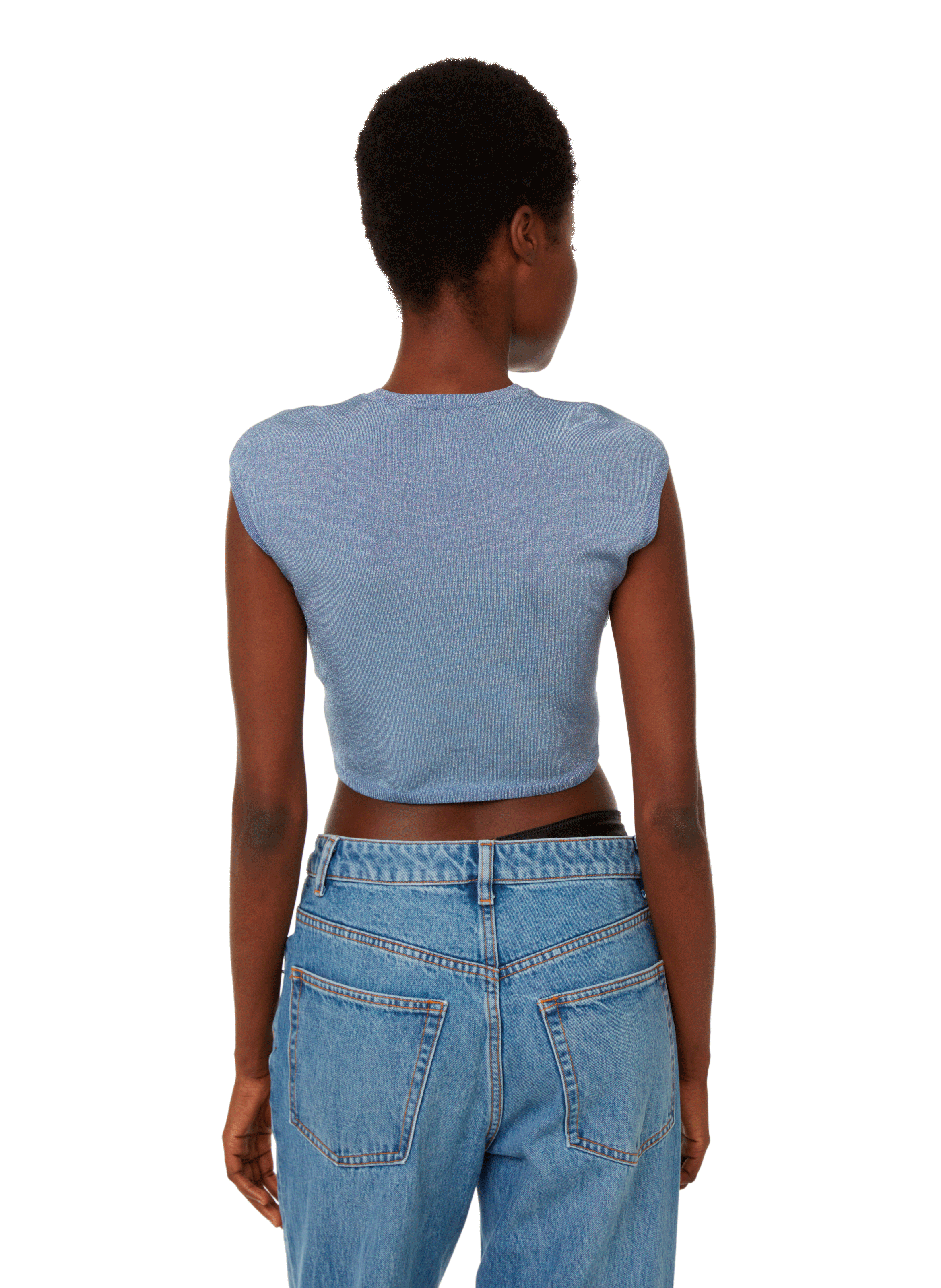 Top en lurex  ALEXANDER WANG Bleu