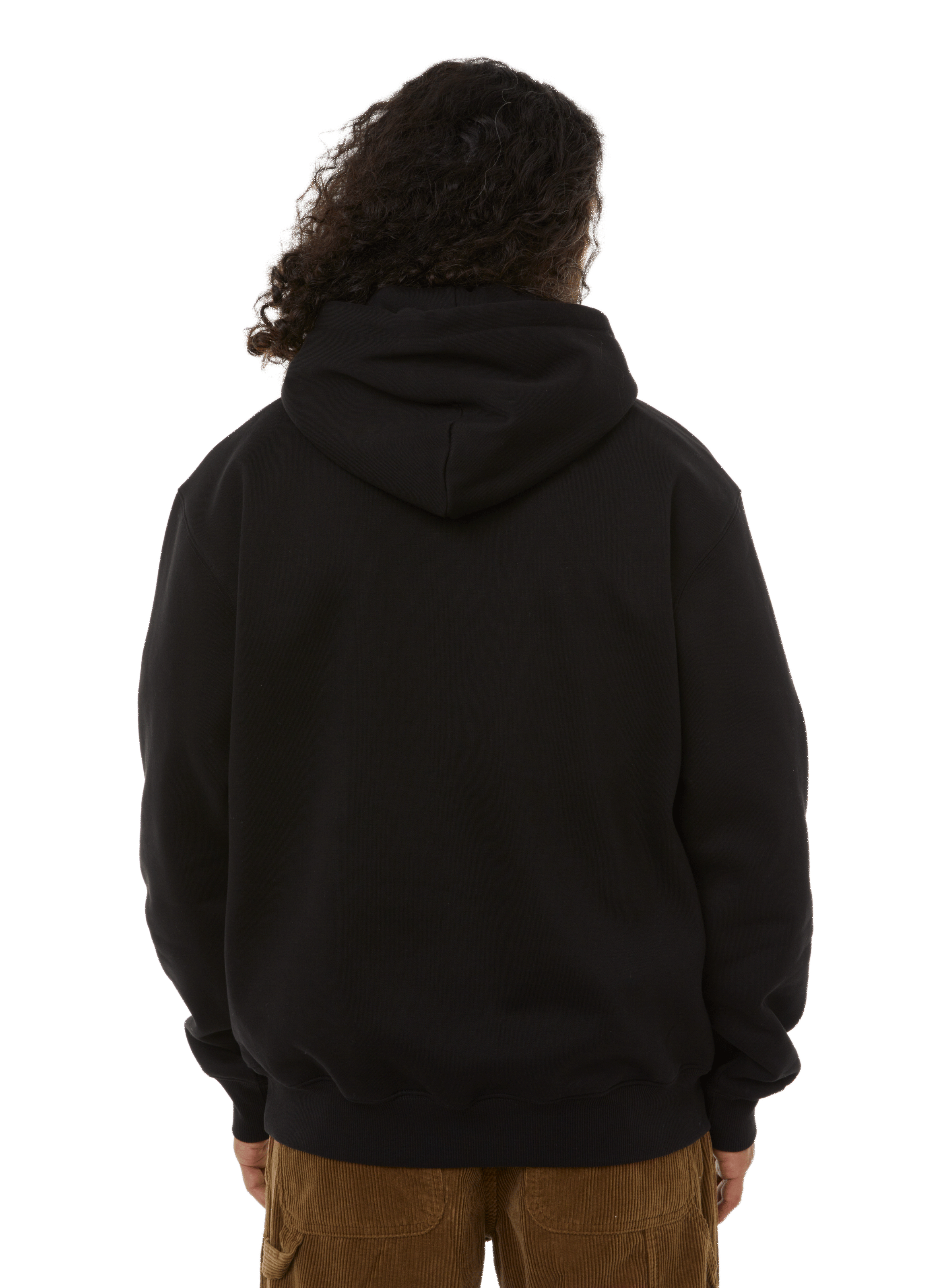 Cotton logo hoodie CARHARTT WIP Black