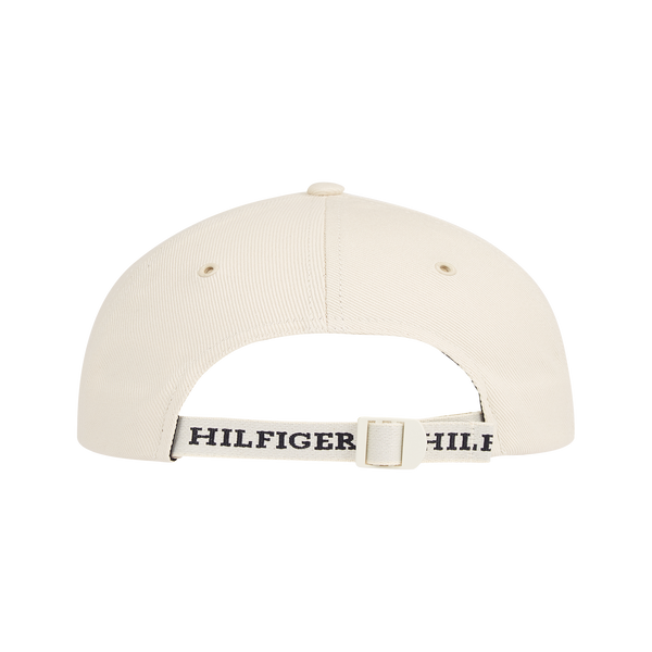 Tommy Hilfiger Logo Organic Cotton Baseball Cap In White