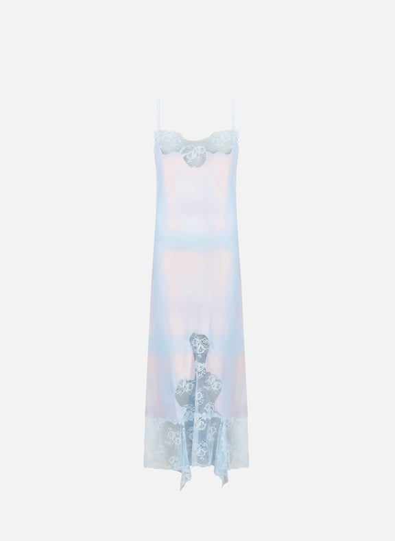 Artichoke satin dress Multicolour by COLLINA STRADA COLLINA STRADA Artichoke satin dress Multicolour