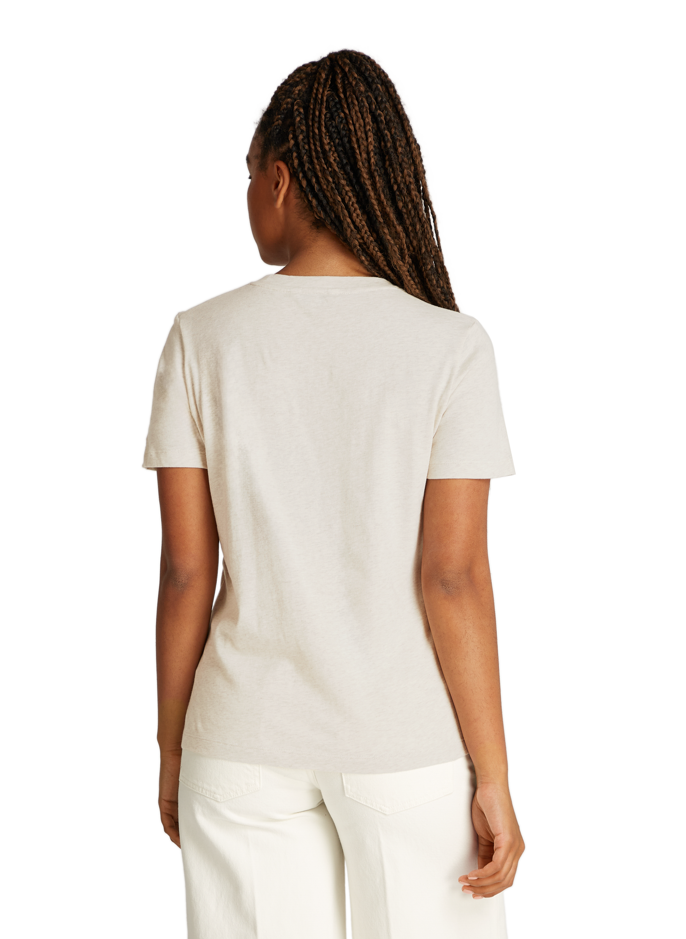 T-shirt en coton  TOMMY HILFIGER Beige