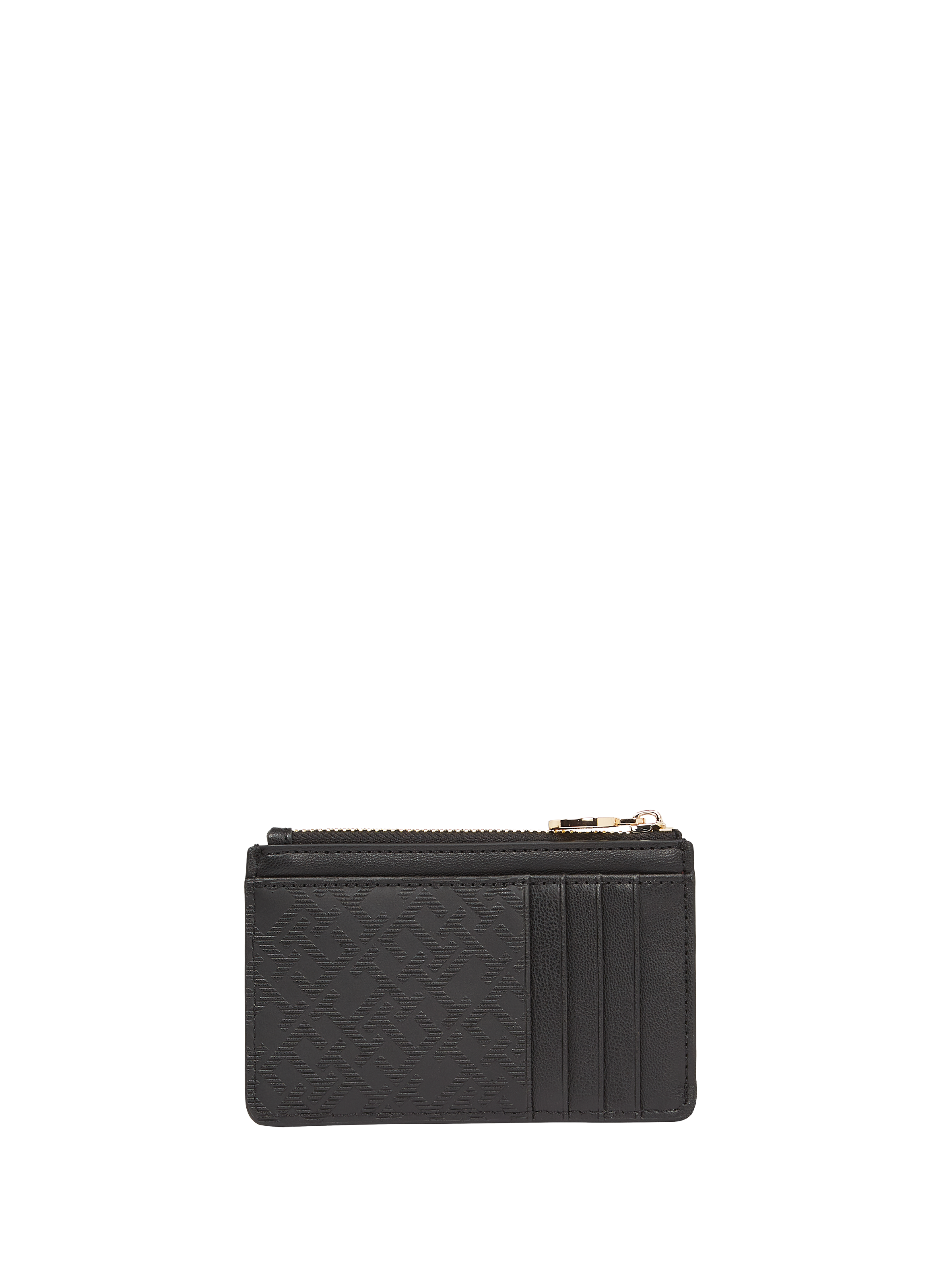 Porte-cartes à monogramme  TOMMY HILFIGER Noir