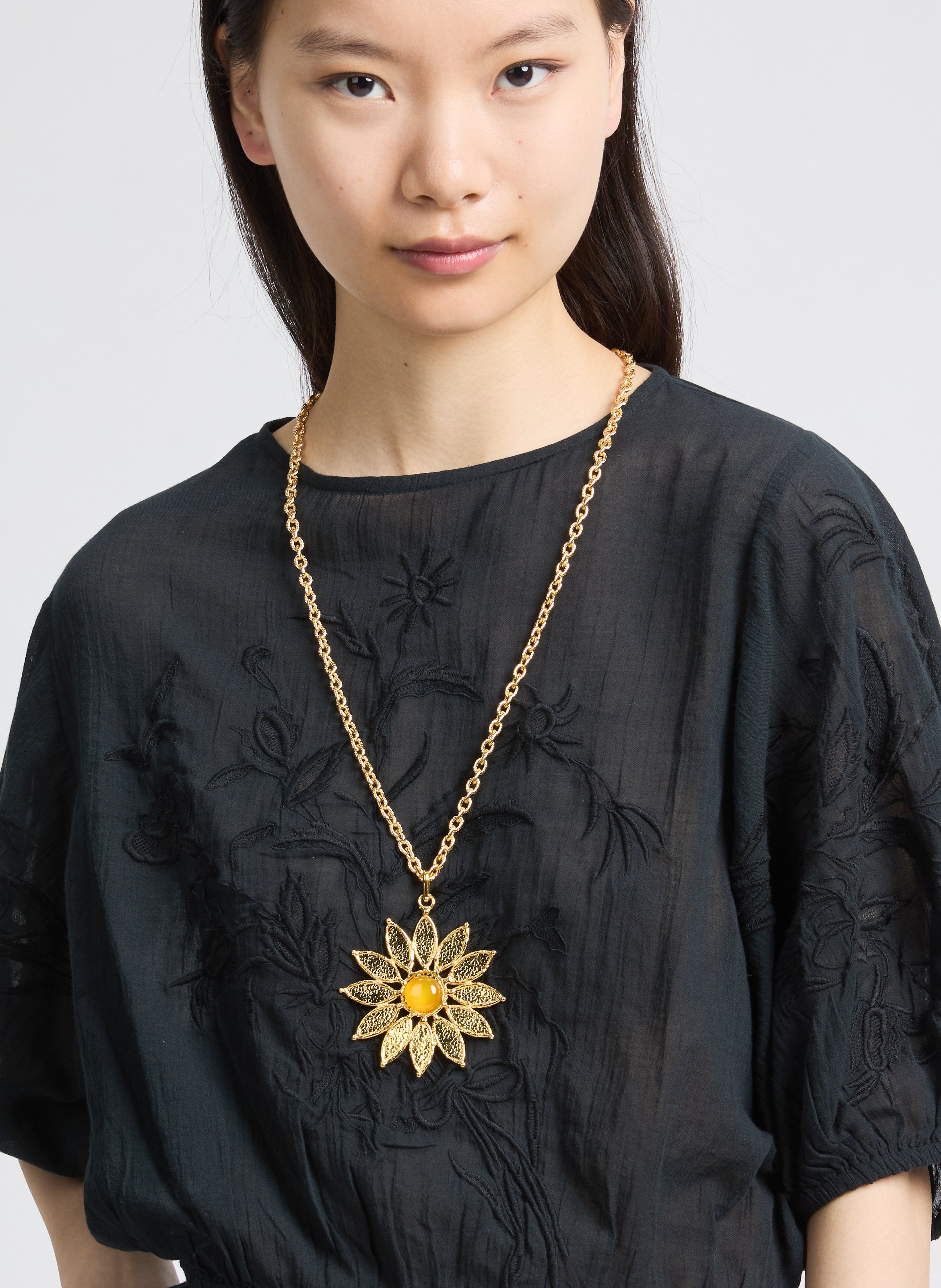 Collier Sunflower SYLVIA TOLEDANO Doré