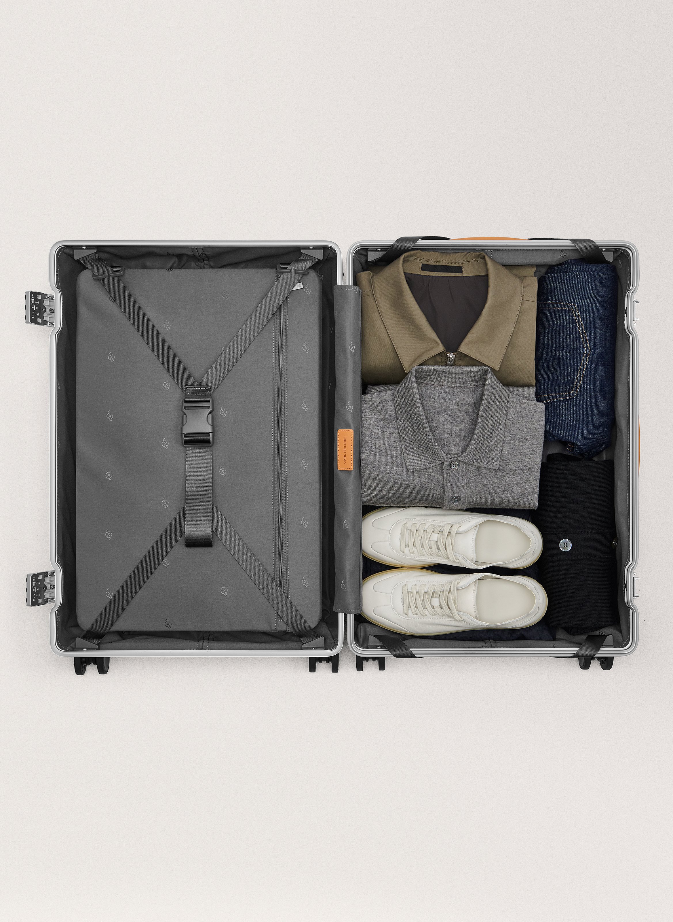Valise 'the check-in' en polycarbonate CARL FRIEDRIK Argent
