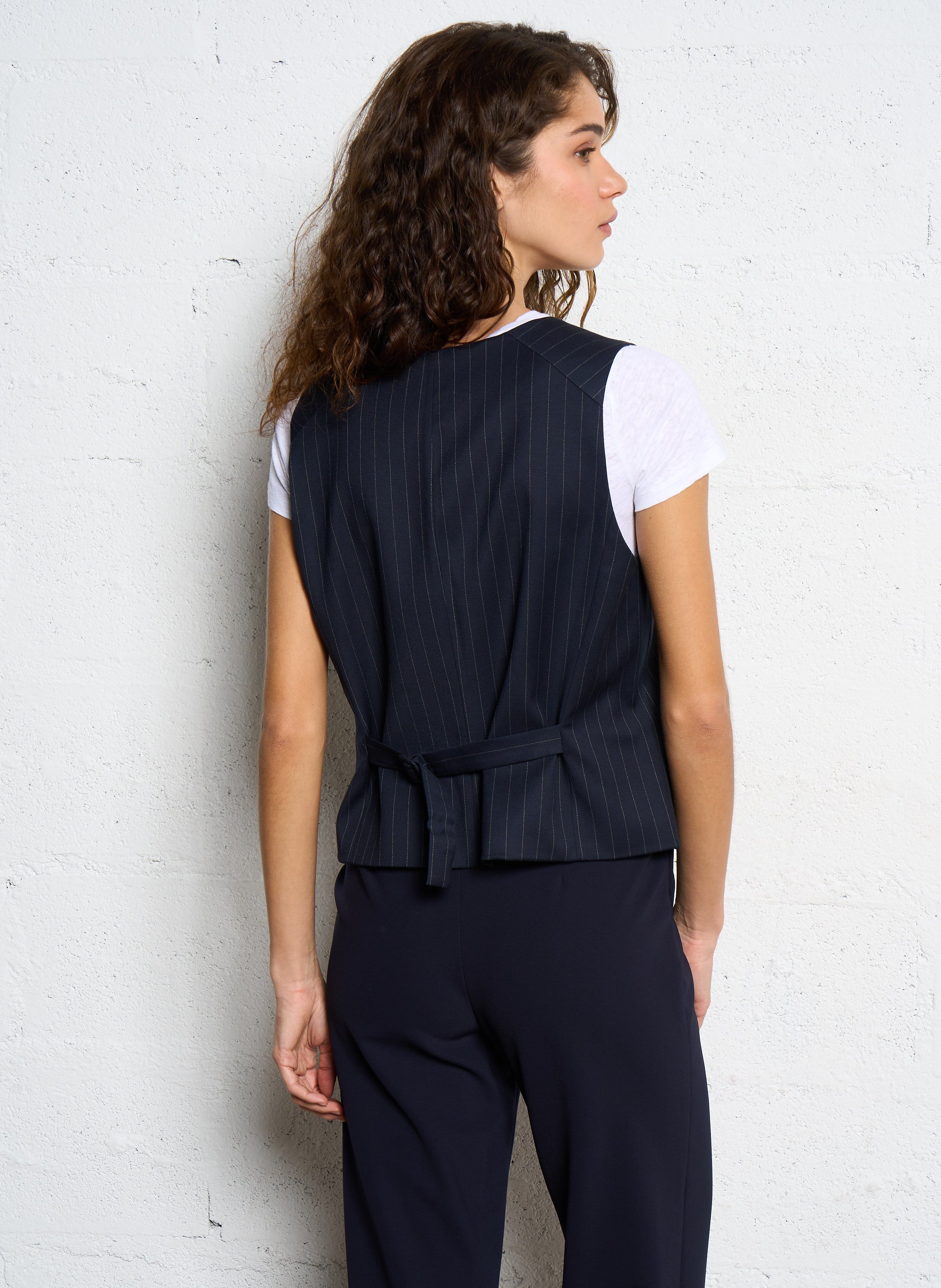 Veste col v à rayures abel bis MAISON 123 Bleu