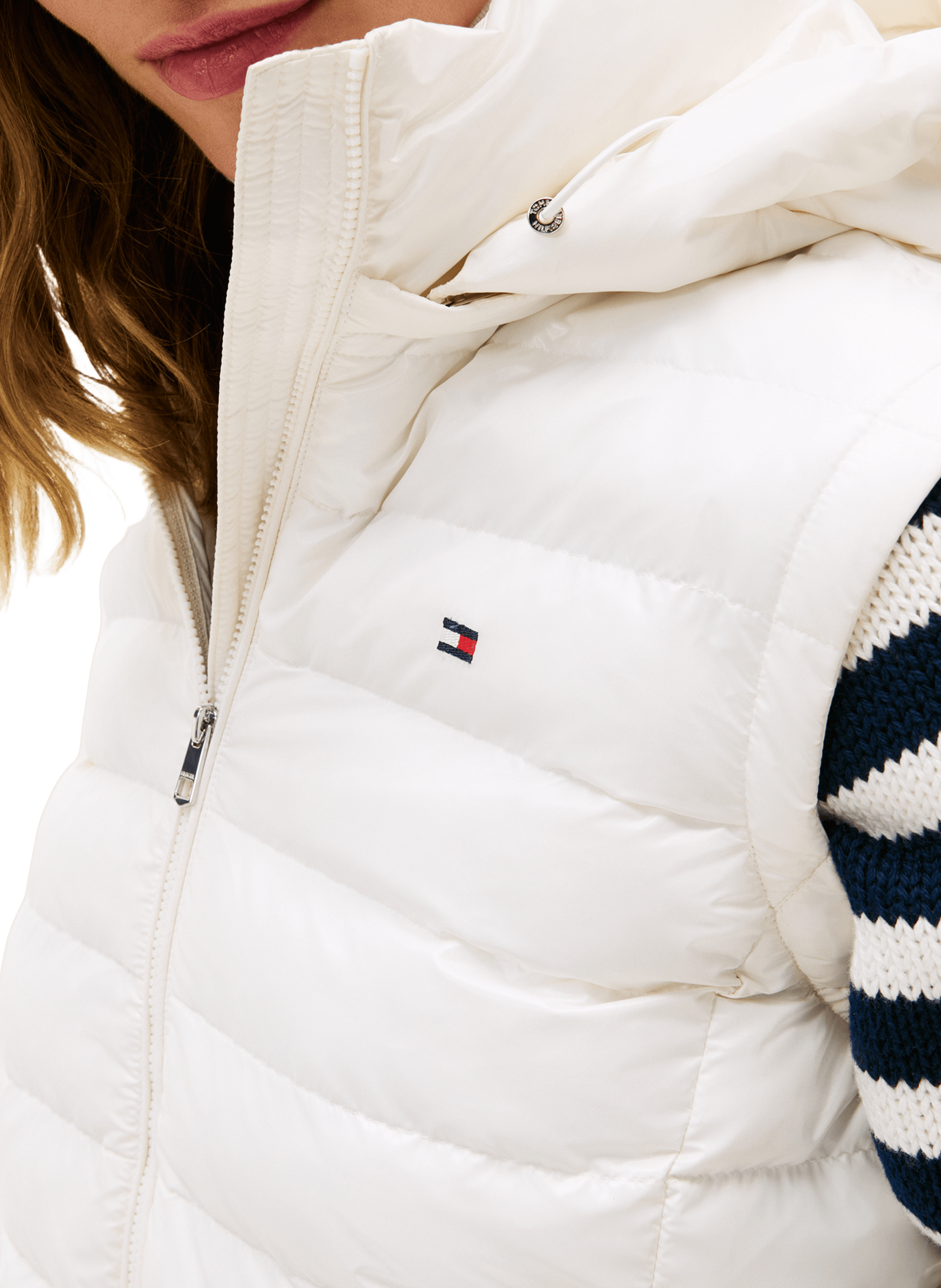 Padded gilet TOMMY HILFIGER White