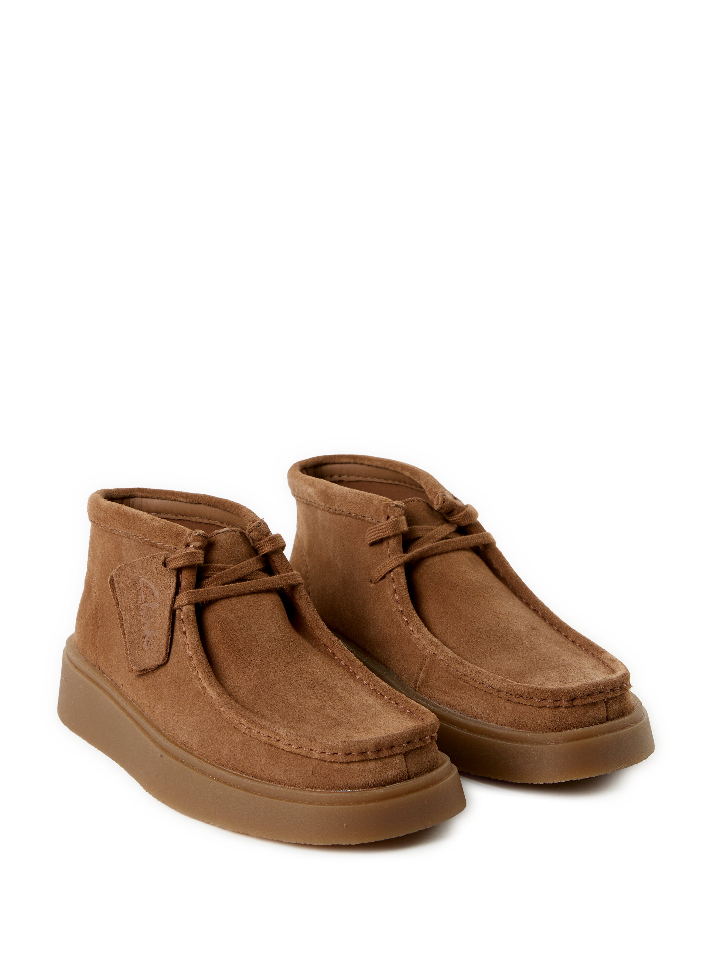 Calfskin leather lace-up loafers CLARKS Brown