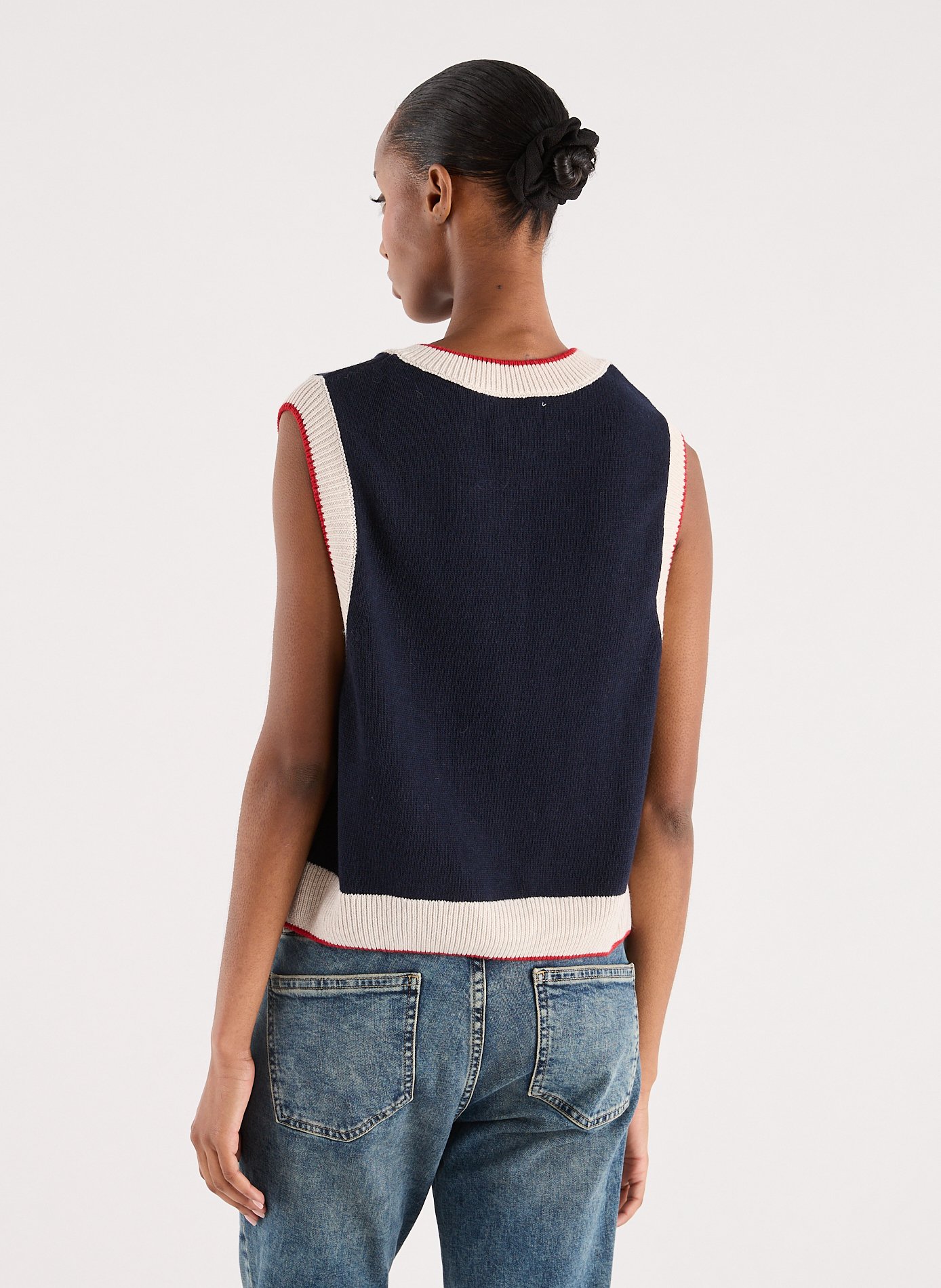 Gilet sans manche en maille BOBO CHOSES Bleu