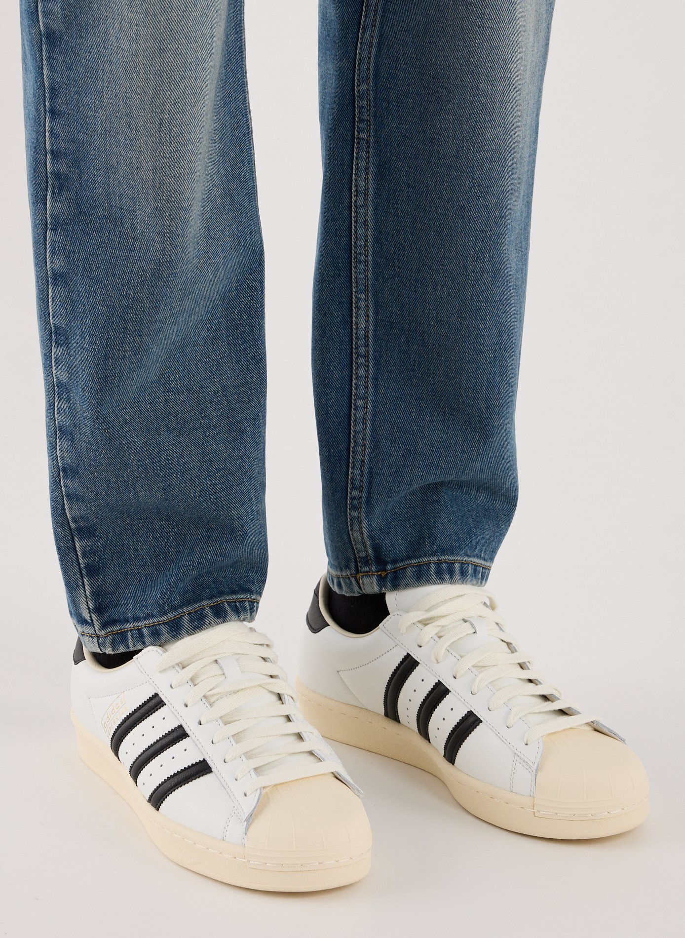 Baskets Superstar en cuir ADIDAS Blanc