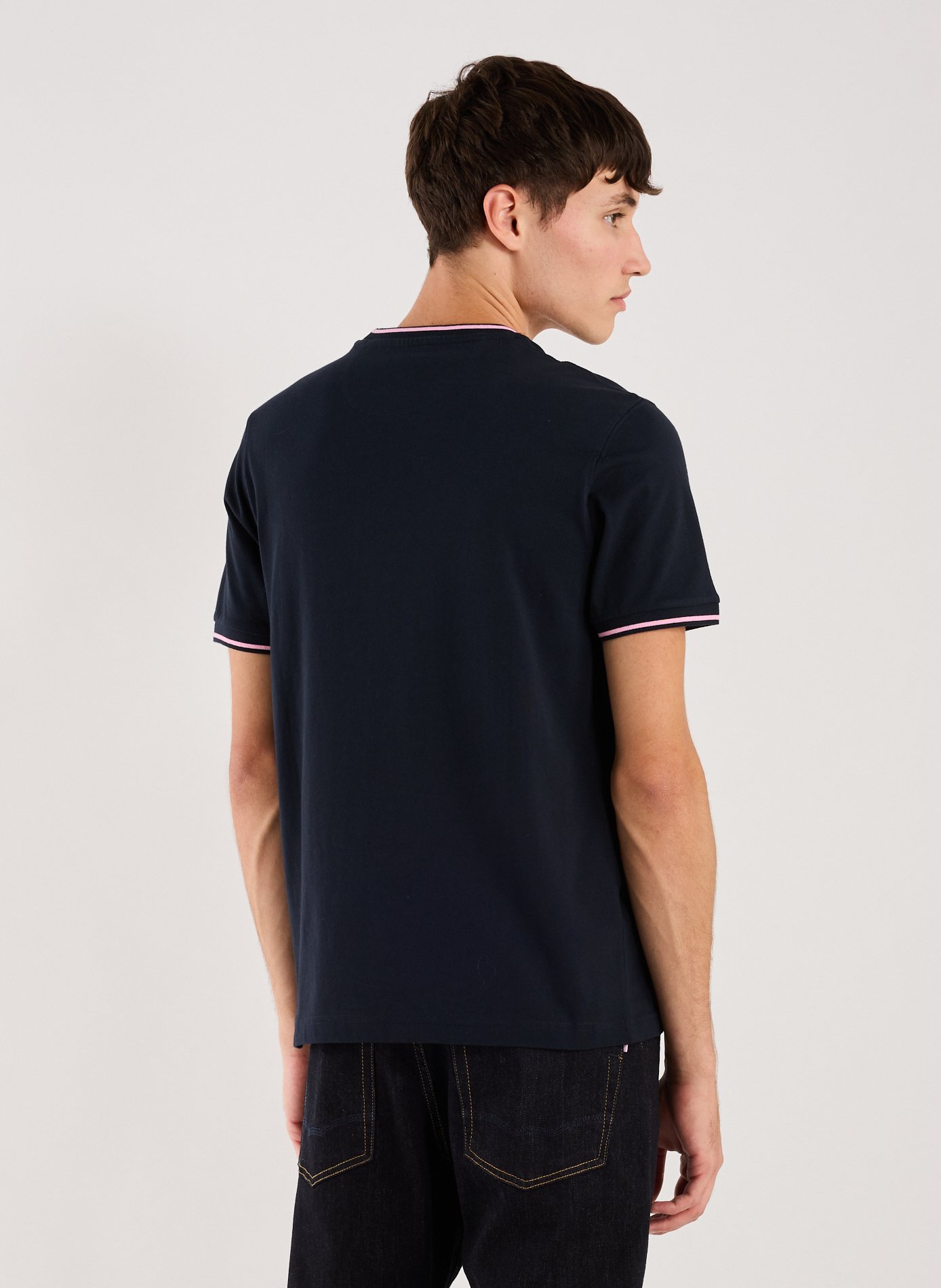 Embroidered cotton T-shirt EDEN PARK Blue