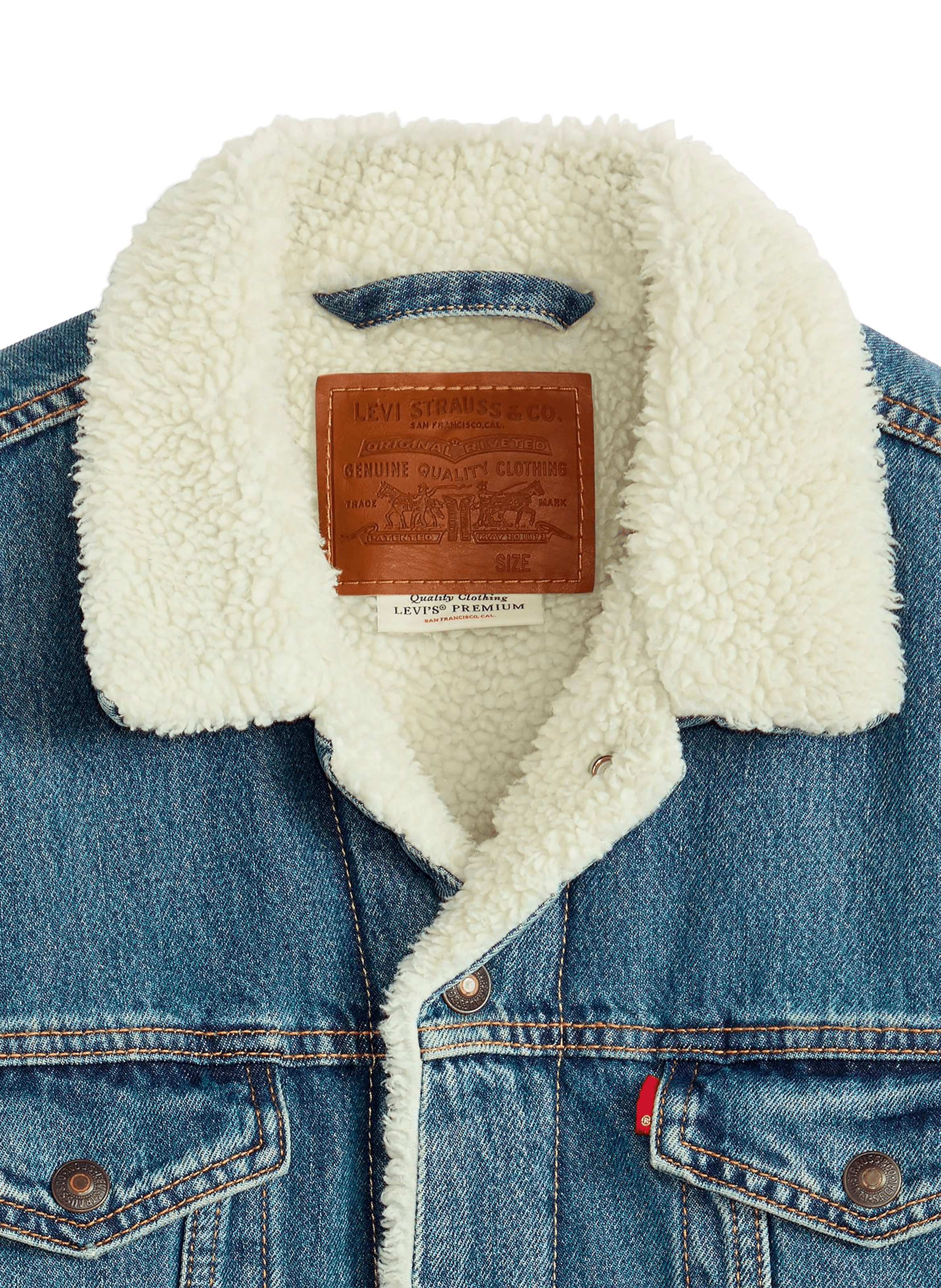 Fleece-lined denim jacket LEVI'S Blue