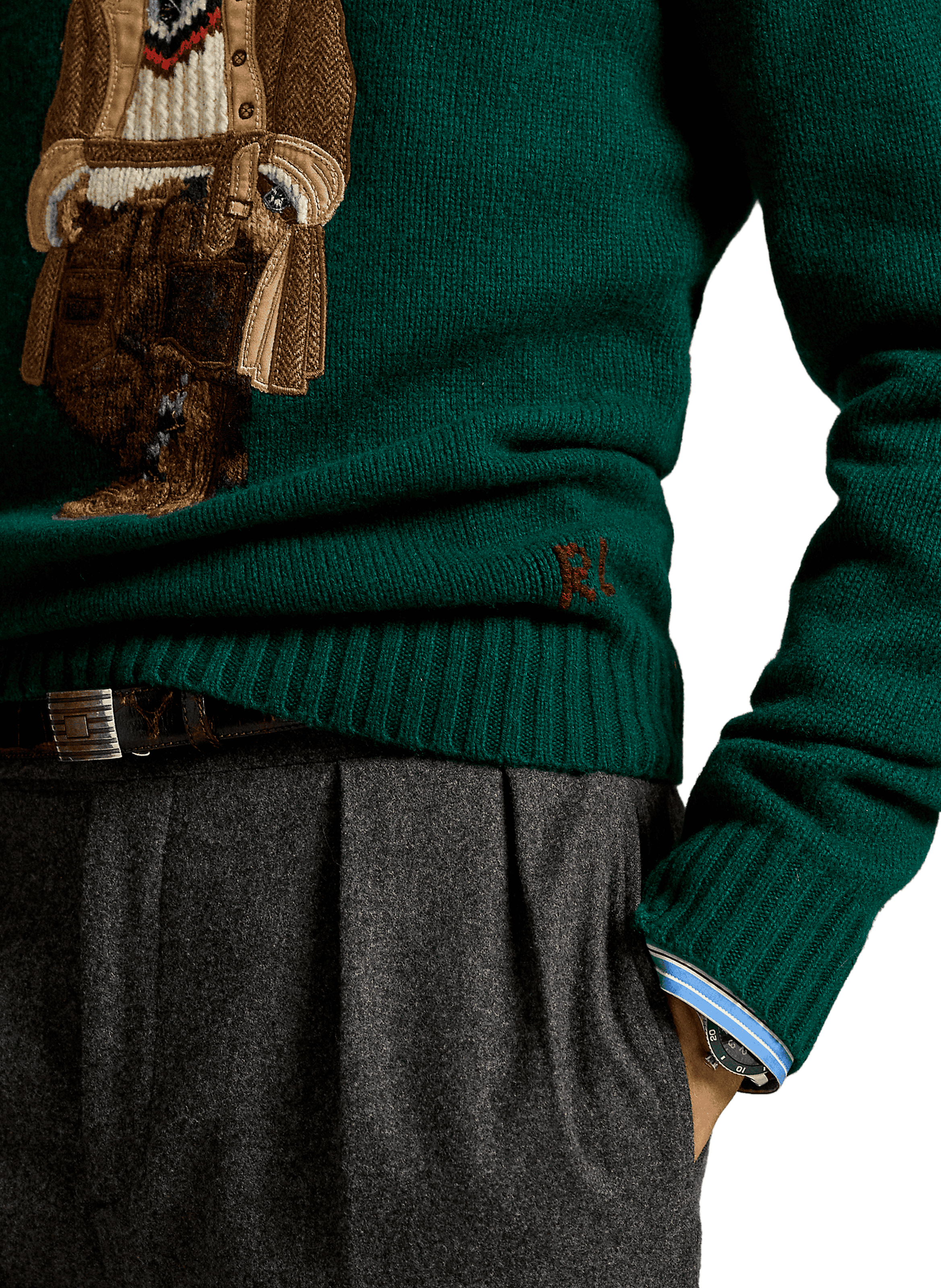  Round-neck wool jumper POLO RALPH LAUREN Green